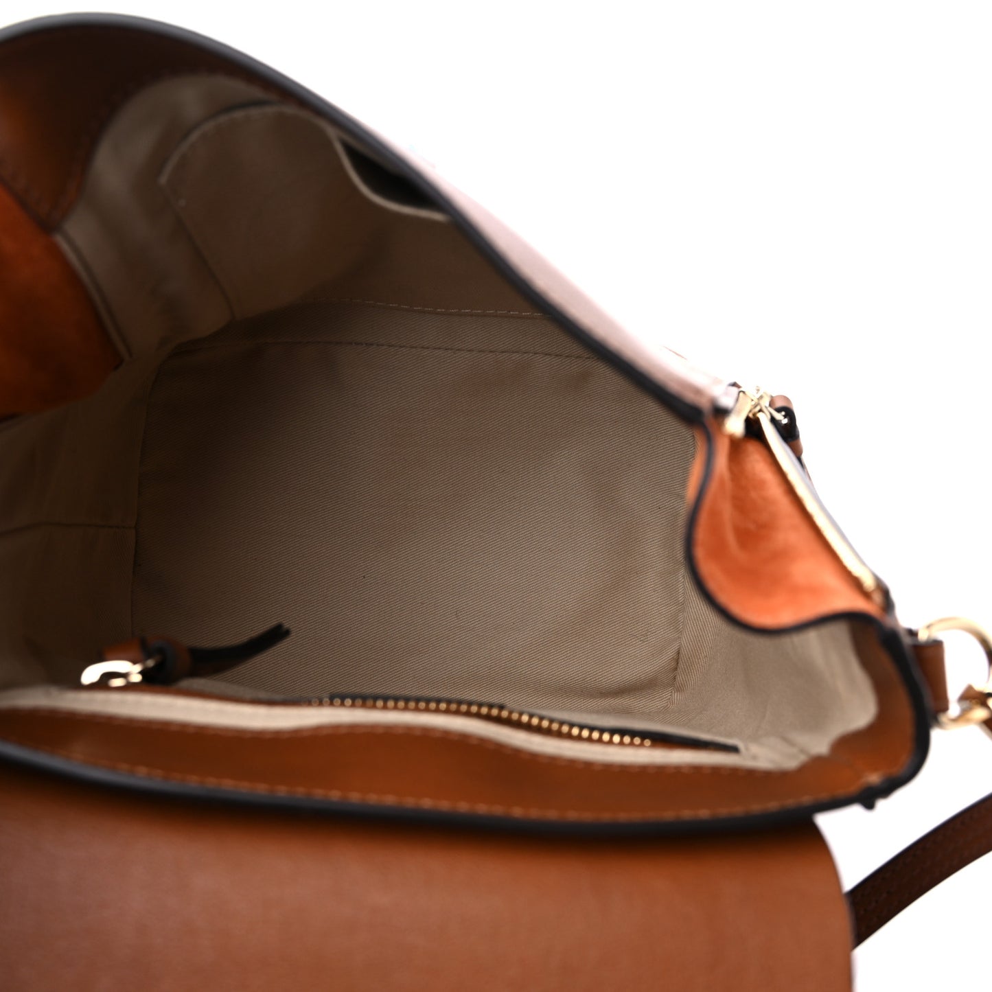 Suede Calfskin Small Faye Backpack Tan
