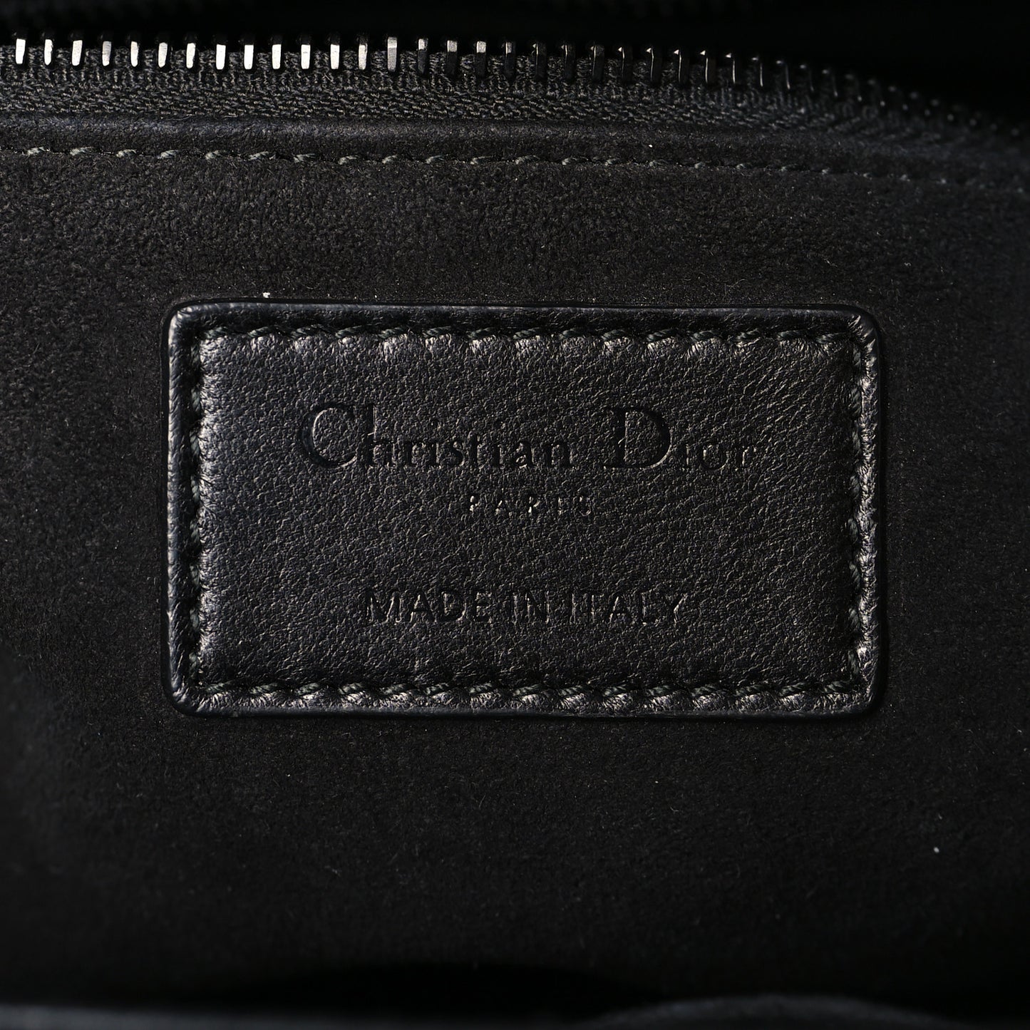 Ultra Matte Calfskin 3D Flower Embellished Medium Lady Dior Black