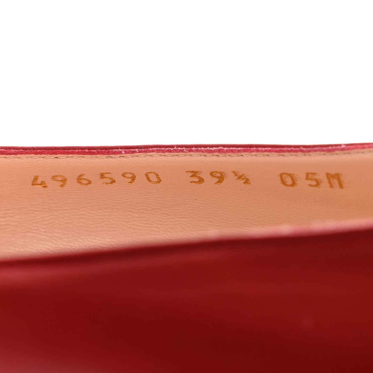 Nappa Queen Margaret Pumps 39.5 Hibiscus Red