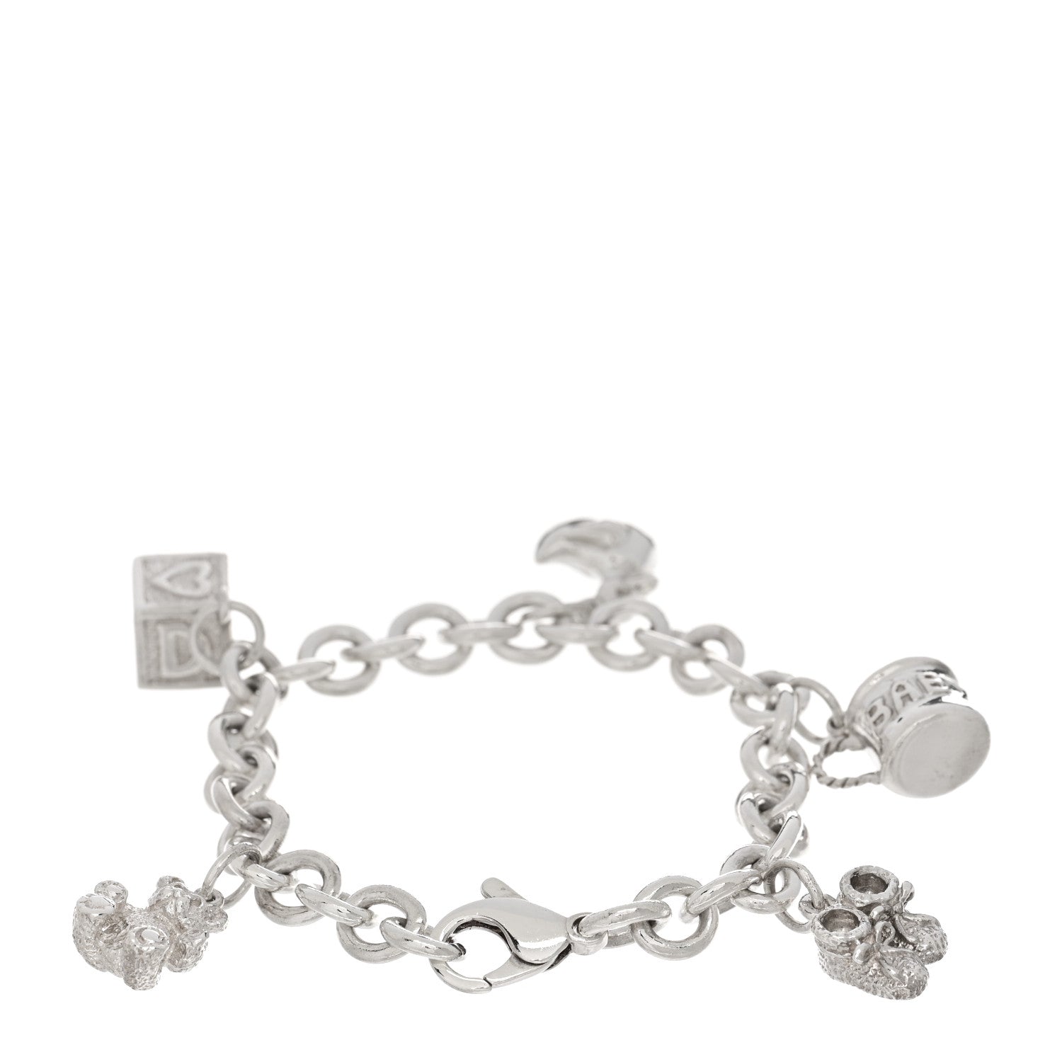 Tiffany Sterling Silver Baby Charm Bracelet 2 of 3