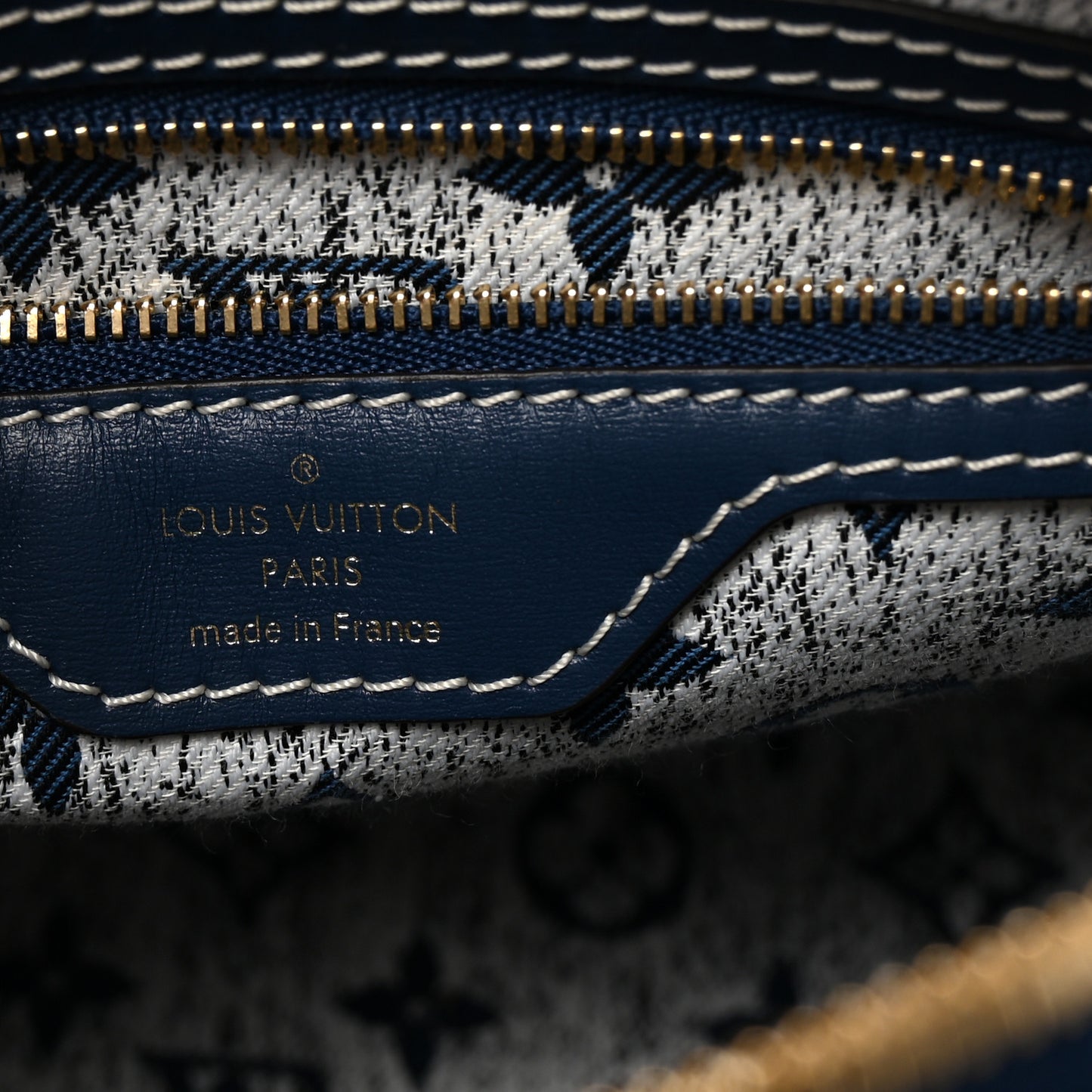 Monogram Jacquard Denim Speedy Bandouliere 25 Bleu