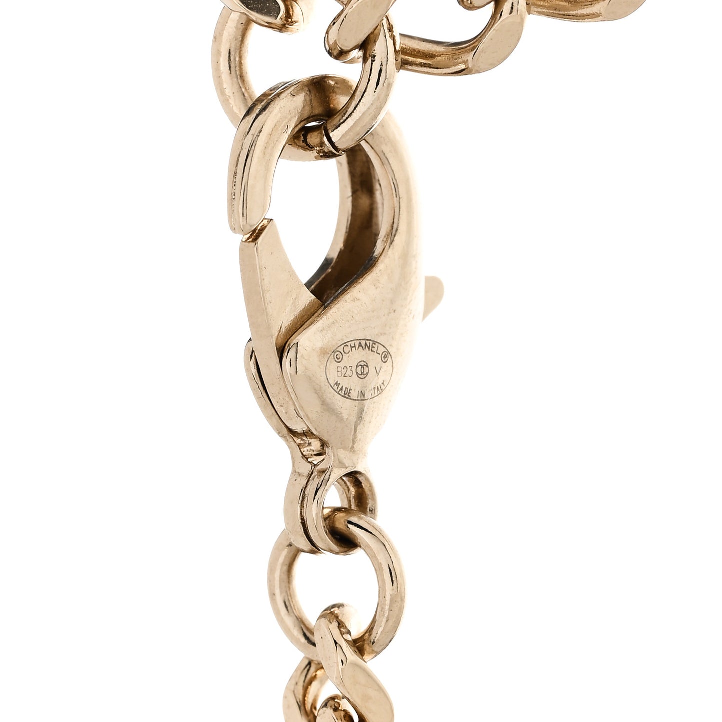 Crystal Chain CC Link Choker Gold Silver