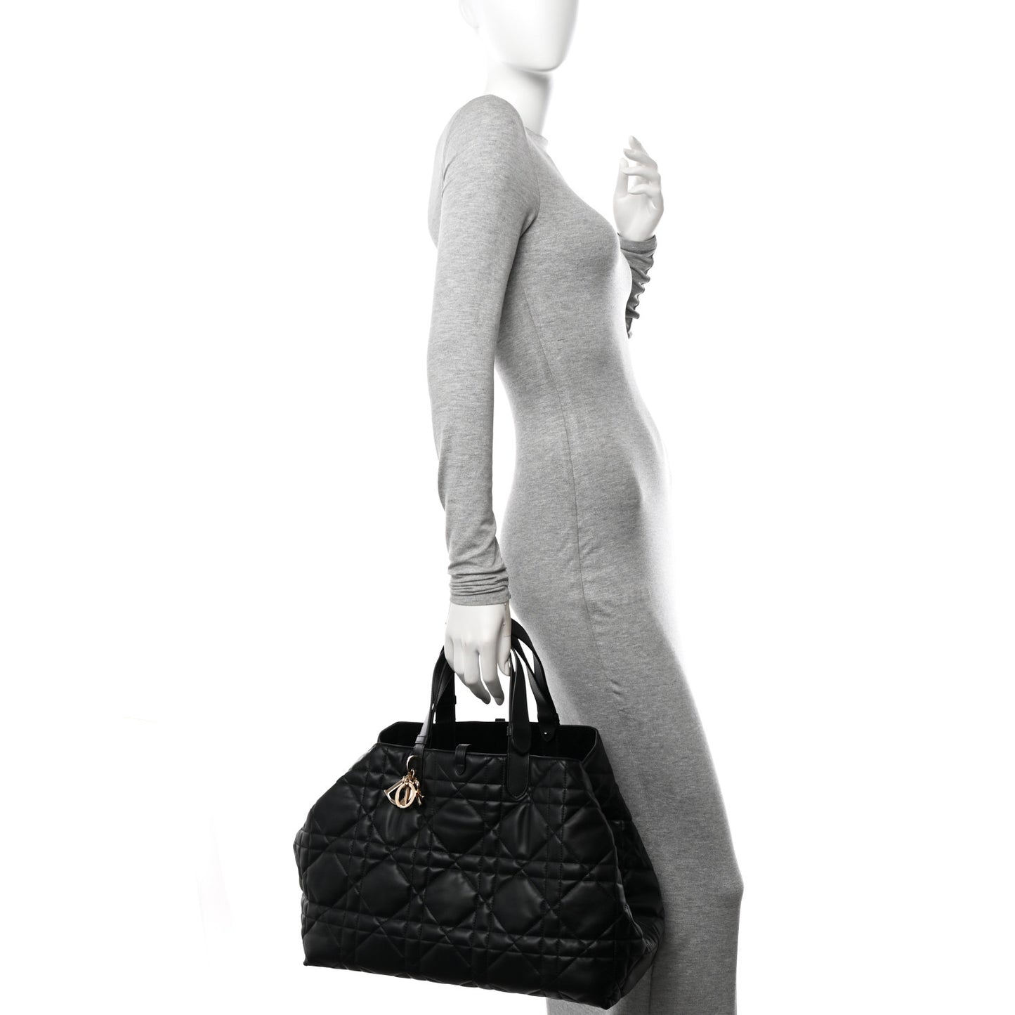 Calfskin Macrocannage Large Toujours Black