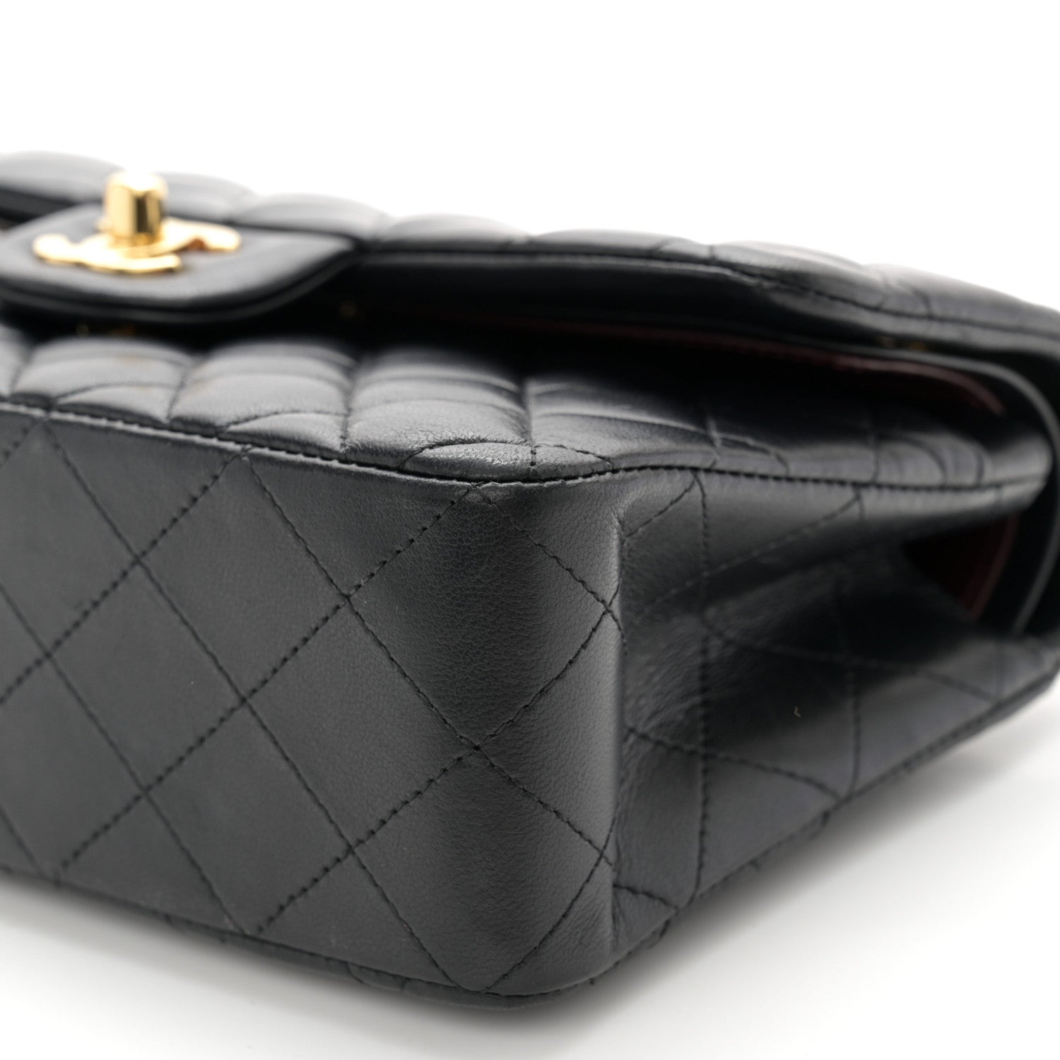 Chanel Lambskin Quilted Small Double Flap Black 10 of 11