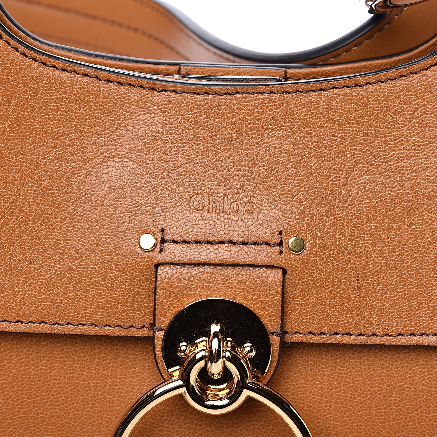 Chloe Calfskin Medium Tess Hobo Autumnal Brown 9 of 9