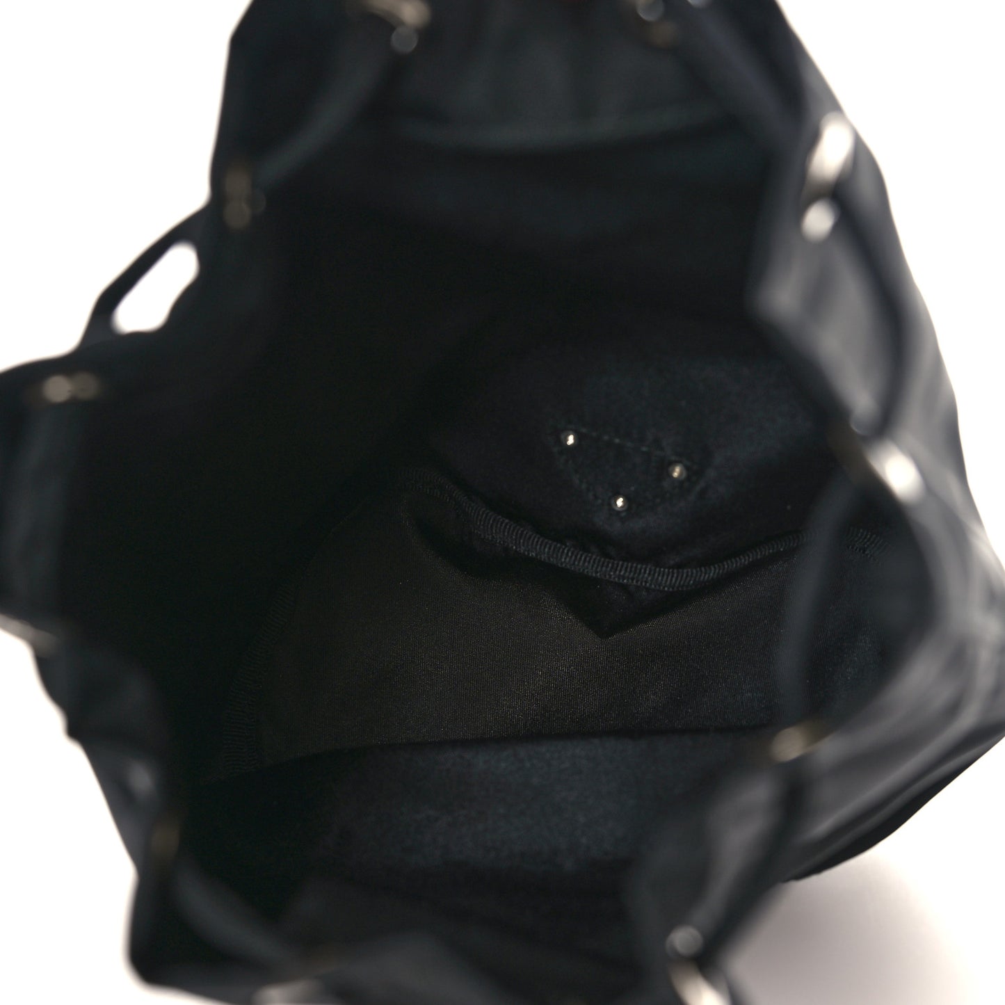 Nylon Vela Drawstring Pouch Black