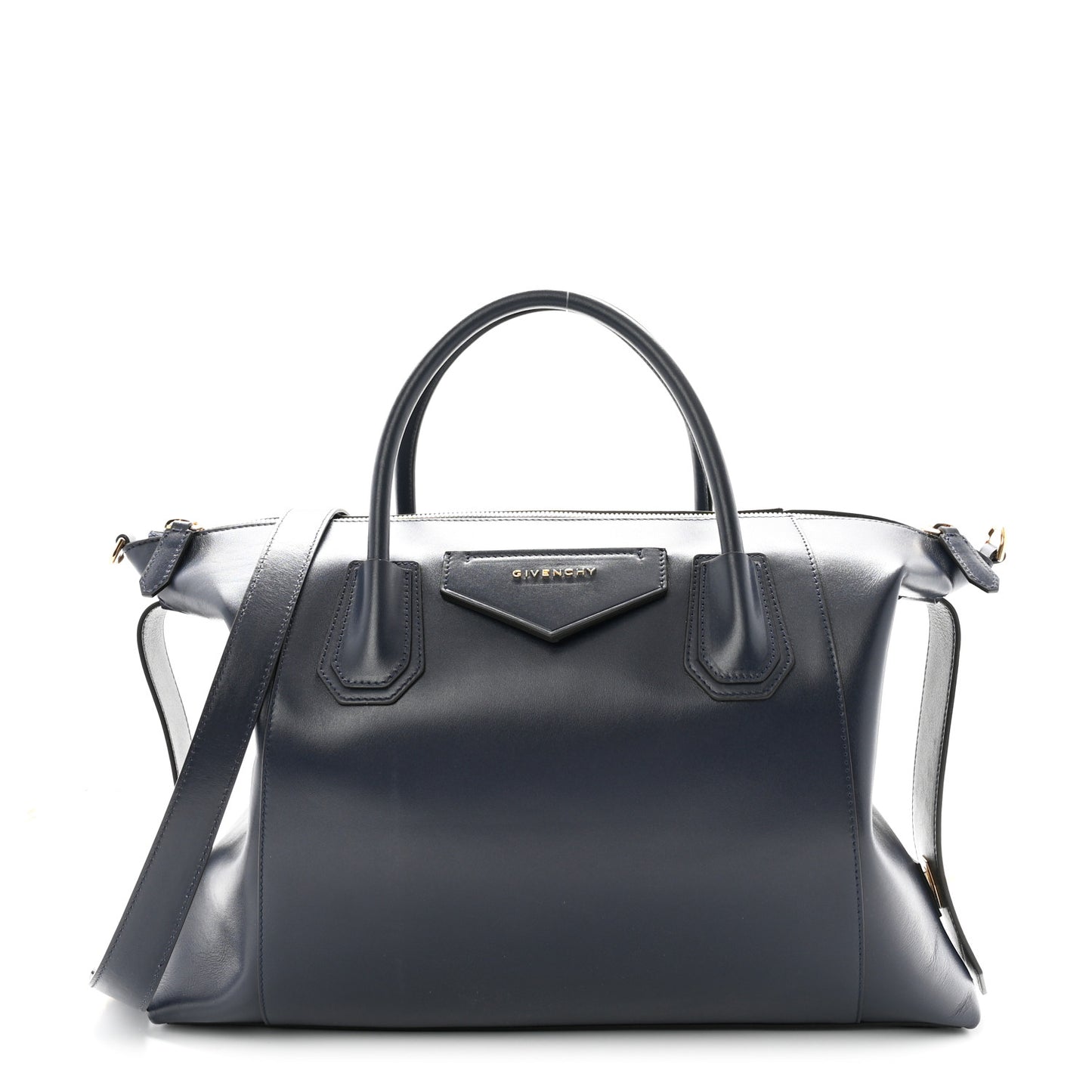 Smooth Calfskin Medium Soft Antigona Navy