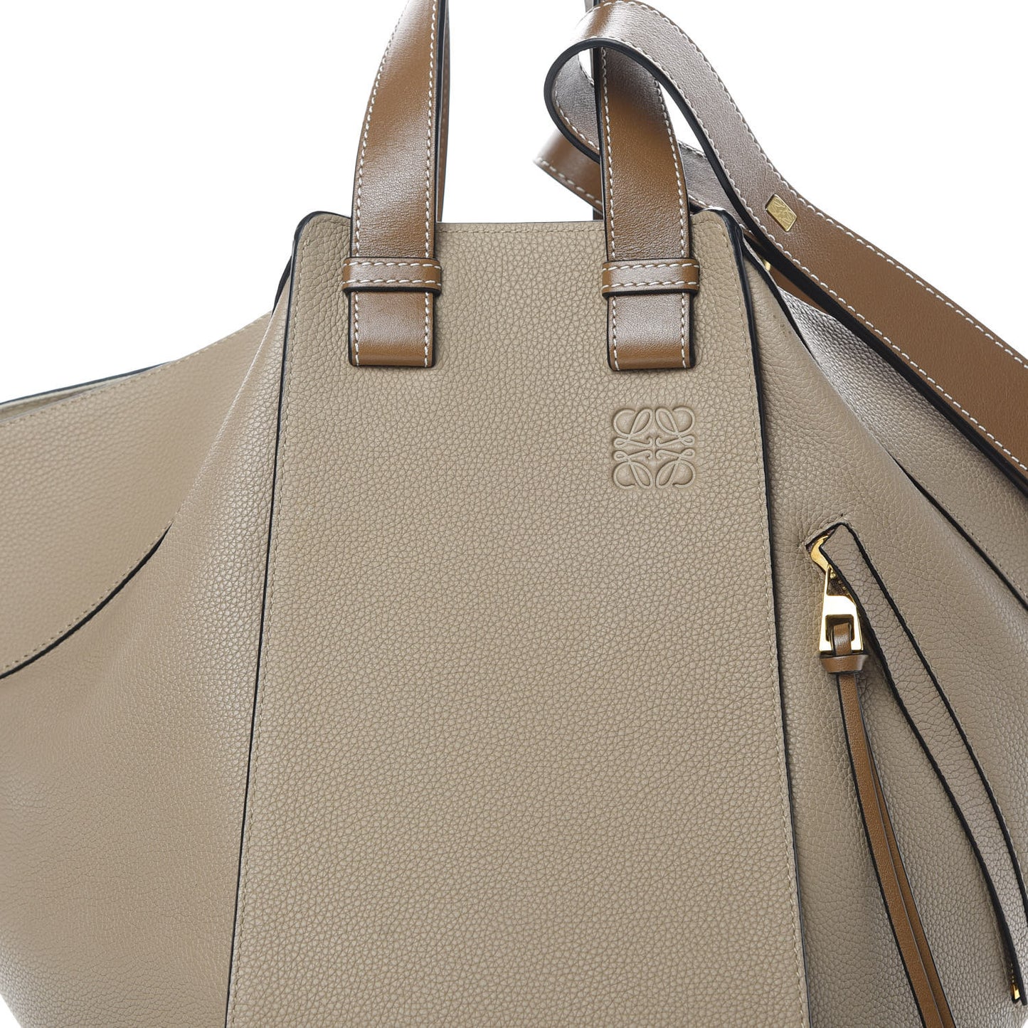 Calfskin Medium Hammock Shoulder Bag Sand Mink