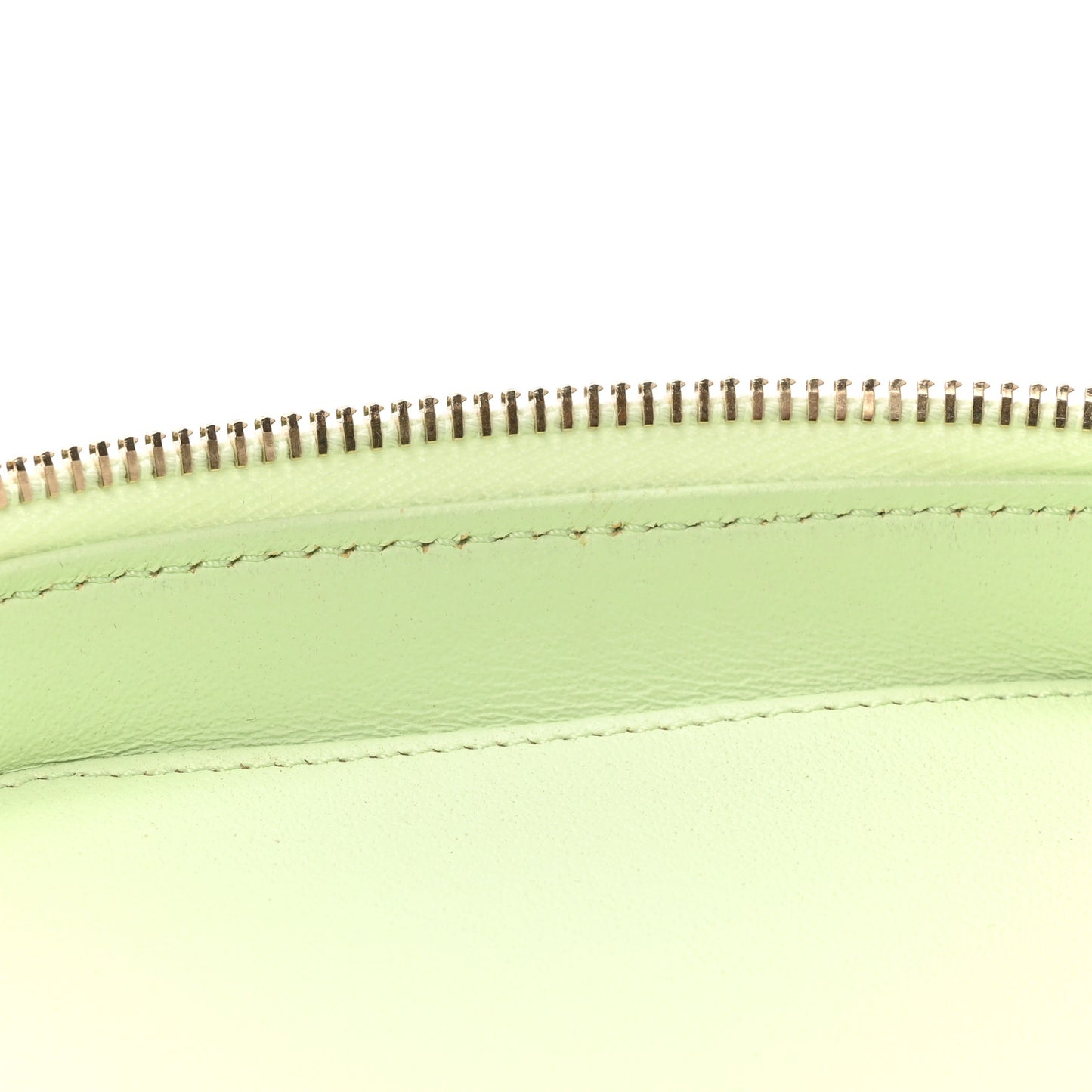 Lambskin Quilted Trendy Vanity Case Sea Green