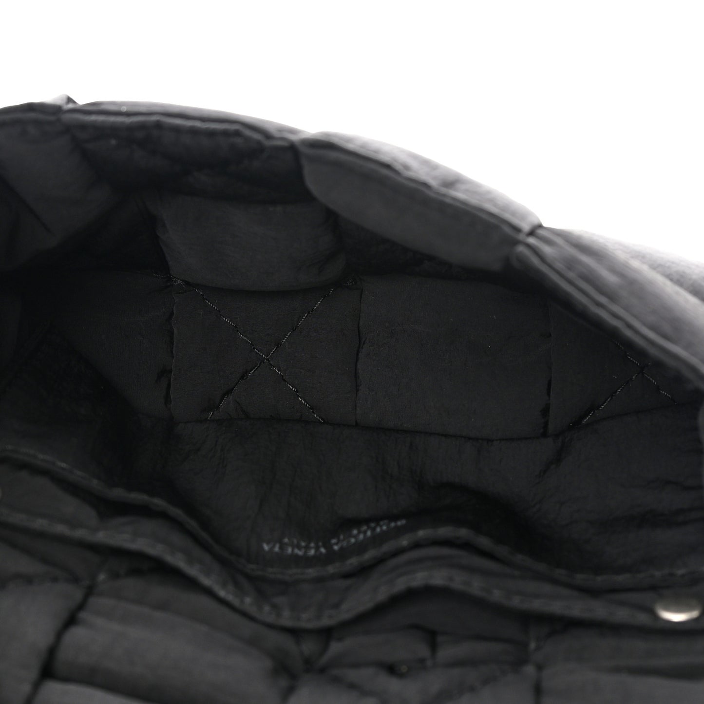 Nylon Intrecciato Padded Tech Mini Cassette Belt Bag Black