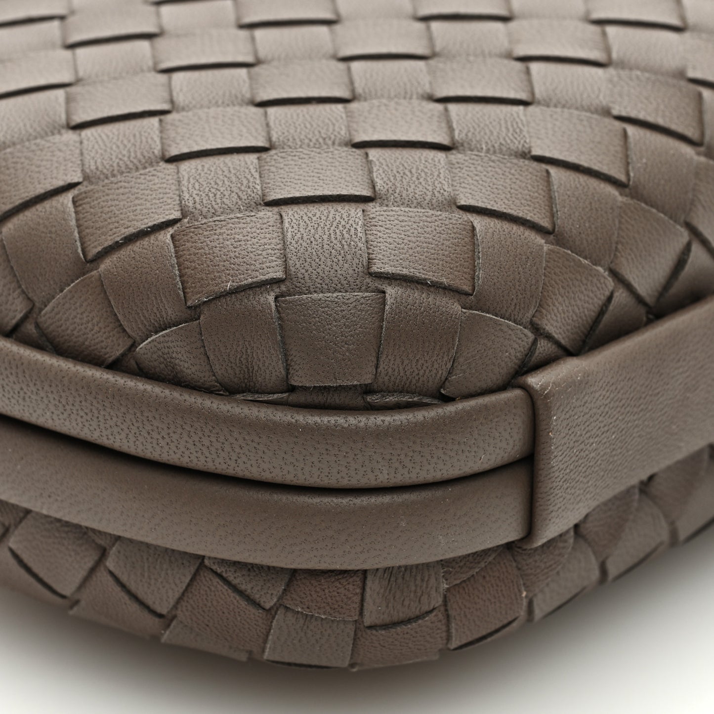 Nappa Intrecciato Chain Knot Clutch New Steel