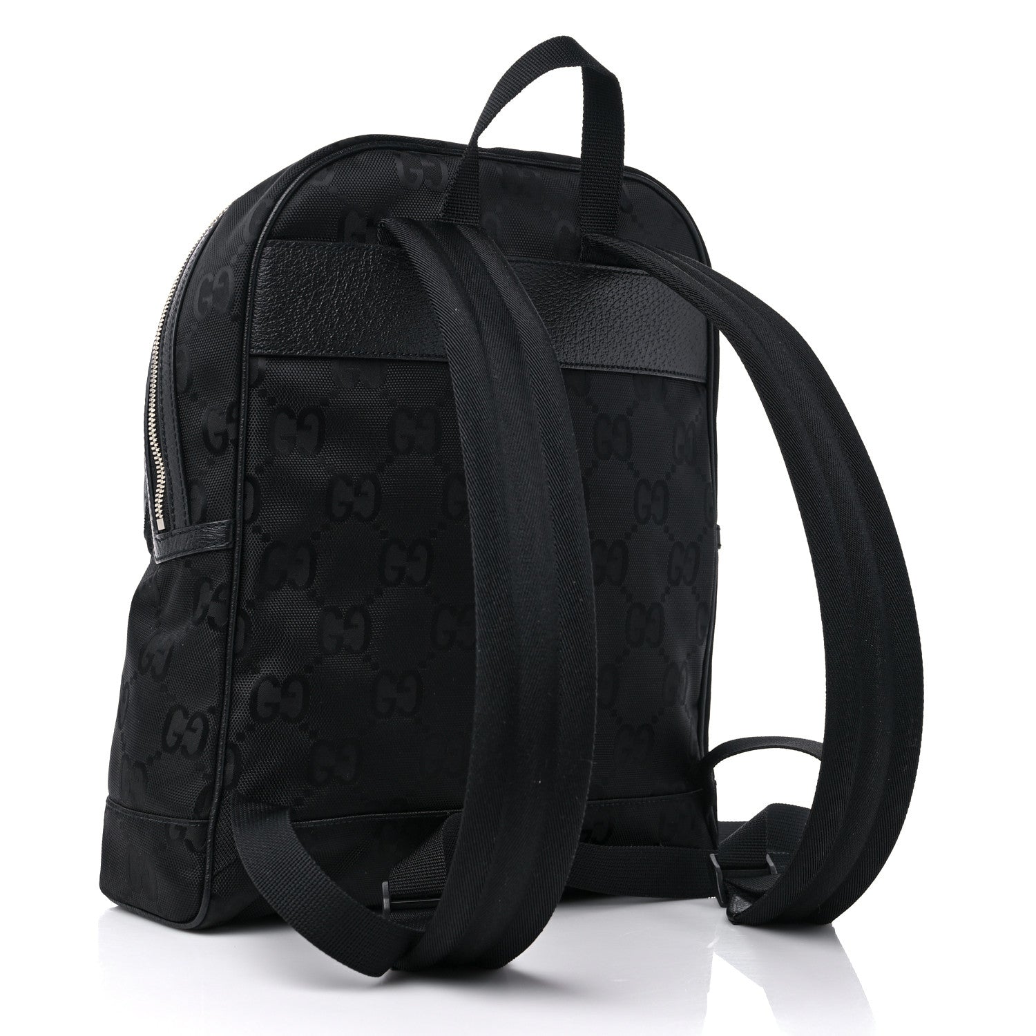 Gucci Econyl Nylon Monogram Off The Grid Backpack Black 3 of 9