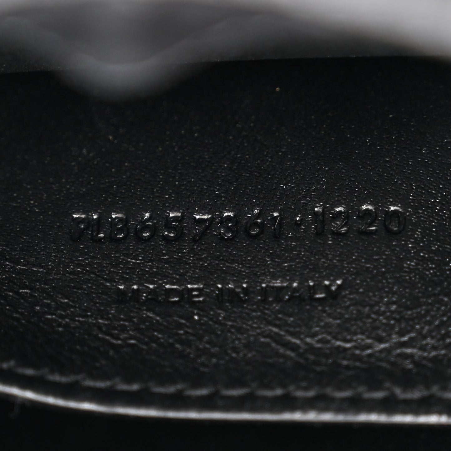 Lambskin Quilted Monogram Baby Victoire Chain Clutch Bag Black