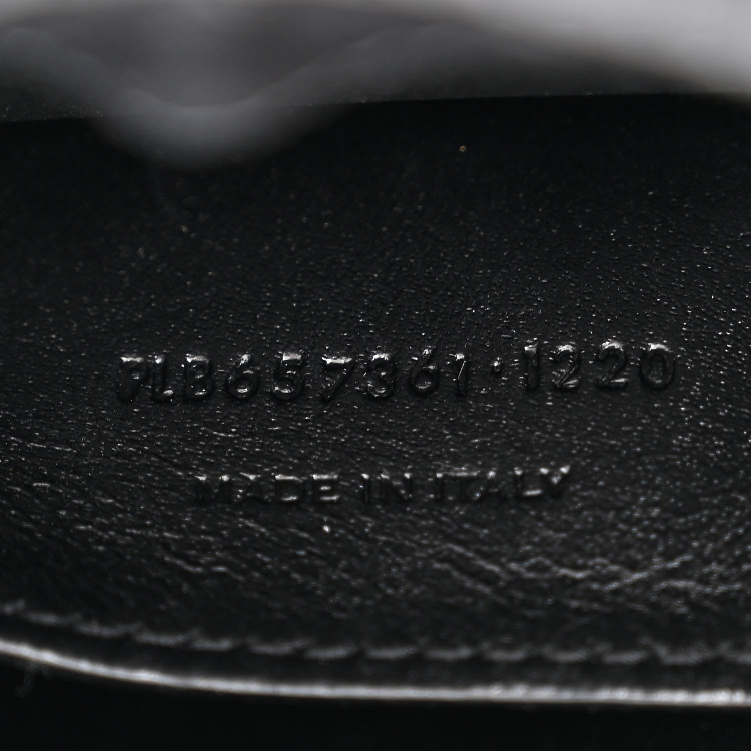 Saint Laurent Lambskin Quilted Monogram Baby Victoire Chain Clutch Bag Black 7 of 10