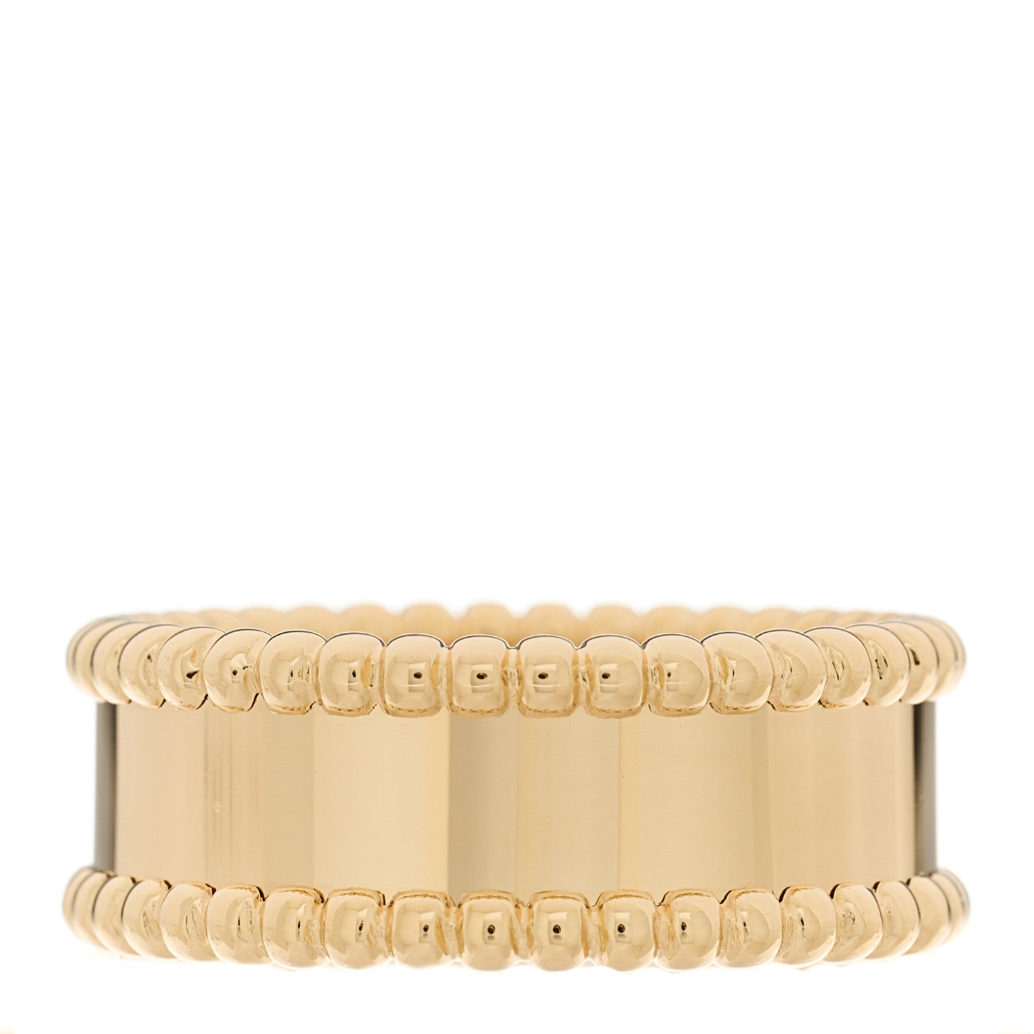 Van Cleef & Arpels 18K Yellow Gold Perlee Signature Ring 55 7.25 4 of 7