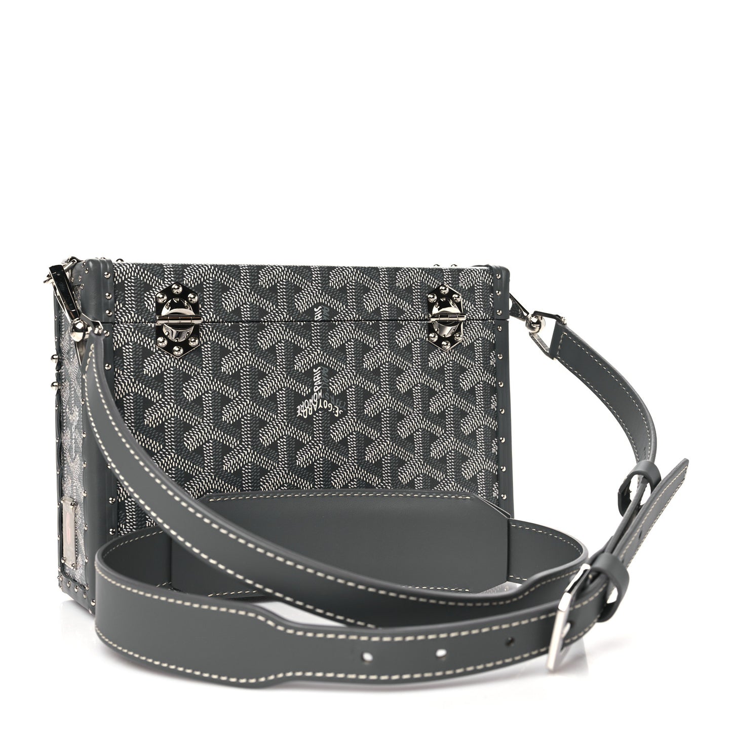 Goyardine Cassette Trunk Bag Grey