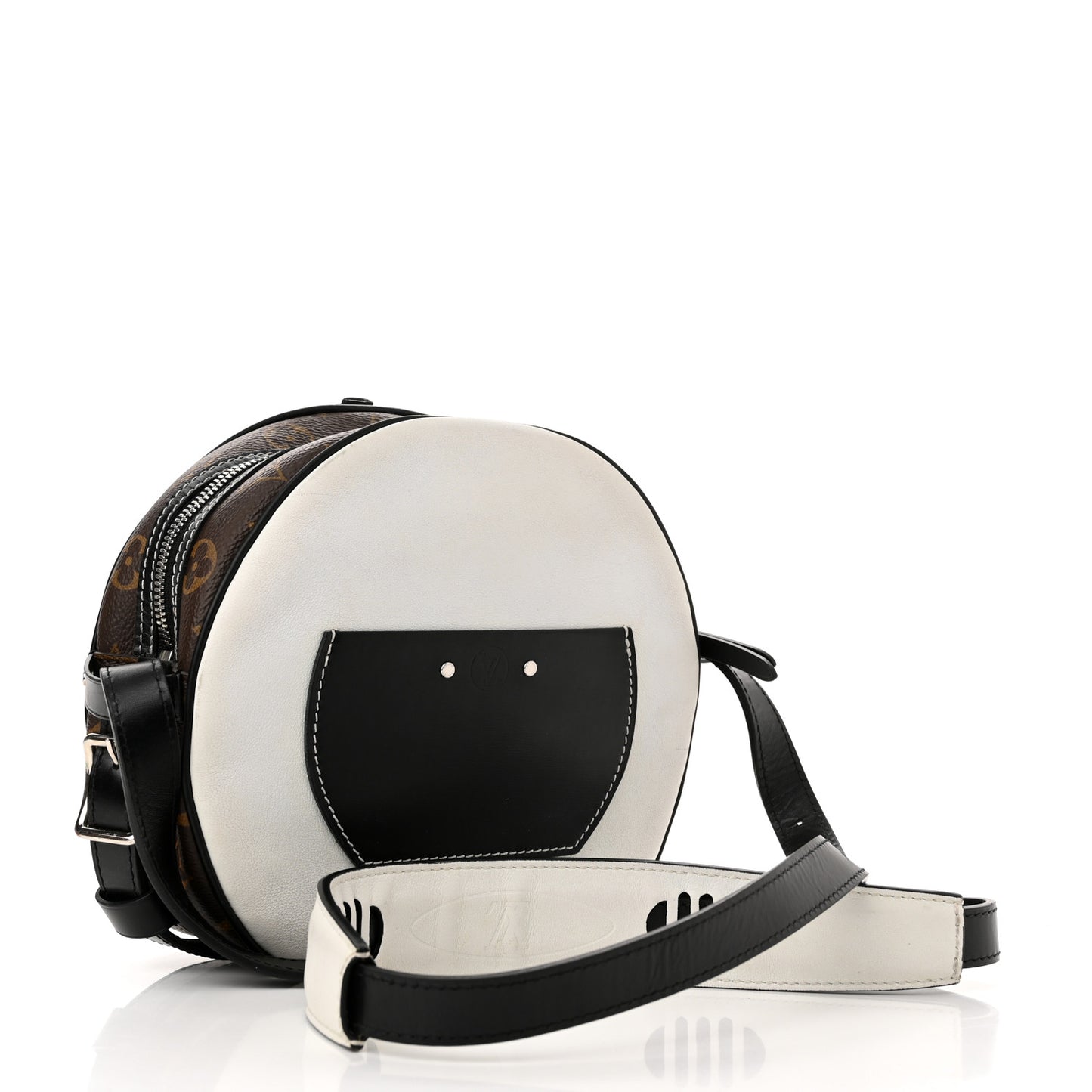 Calfskin Monogram LV Airline Boite Chapeau Souple White