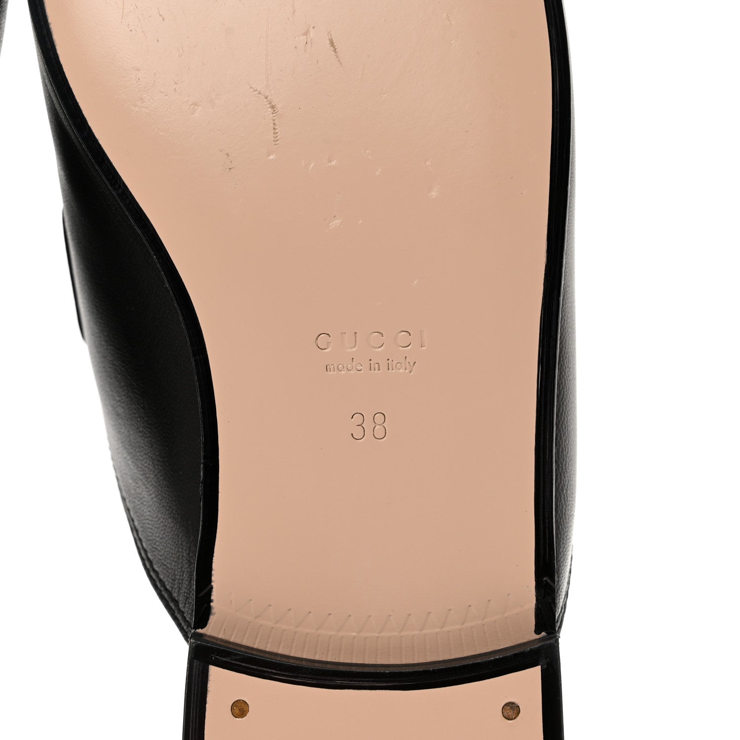 Gucci Malaga Kid Web Womens Princetown Slippers 38 Black 6 of 8