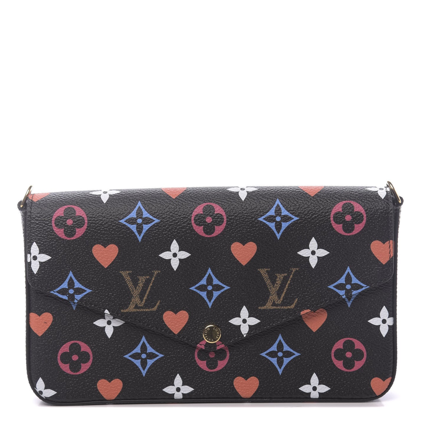 Game On Felicie Chain Wallet Black