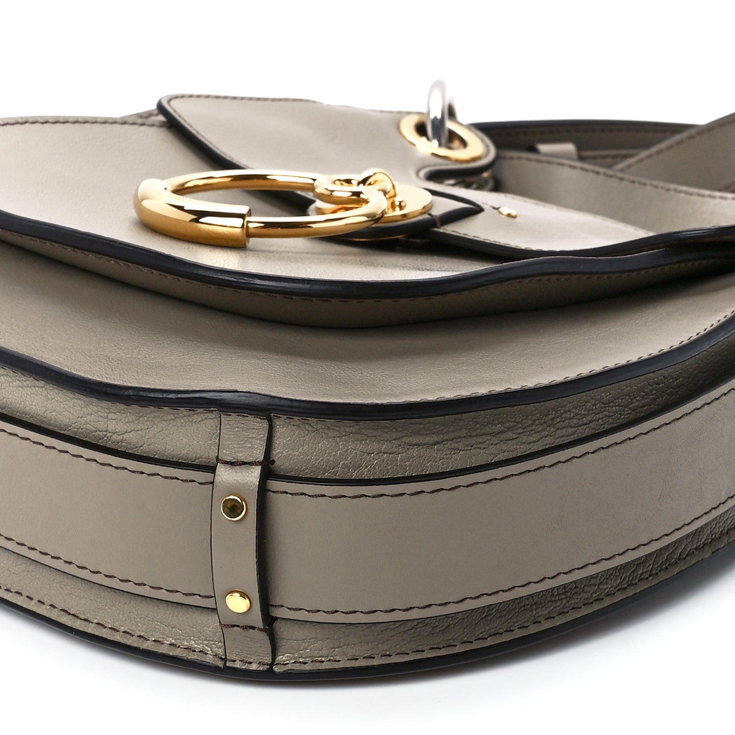 Calfskin Medium Tess Hobo Motty Grey