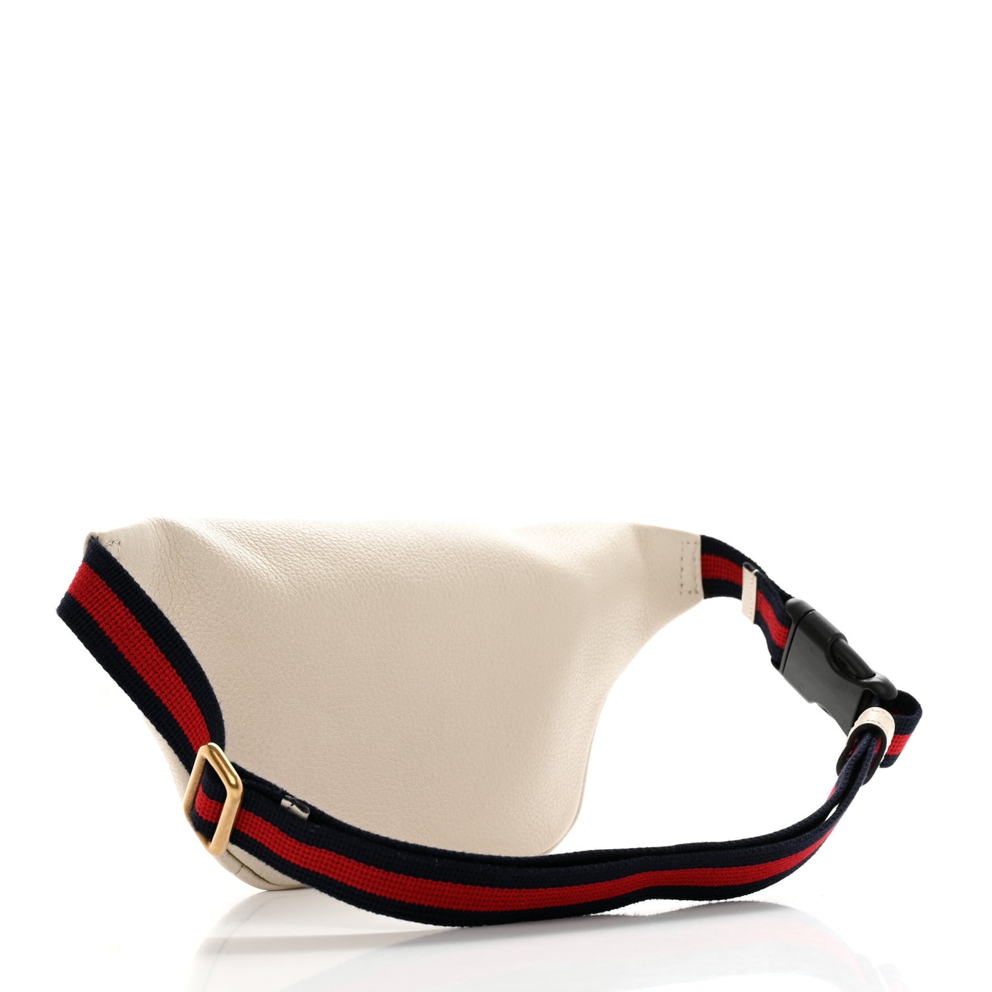 Grained Calfskin Small Logo Belt Bag White