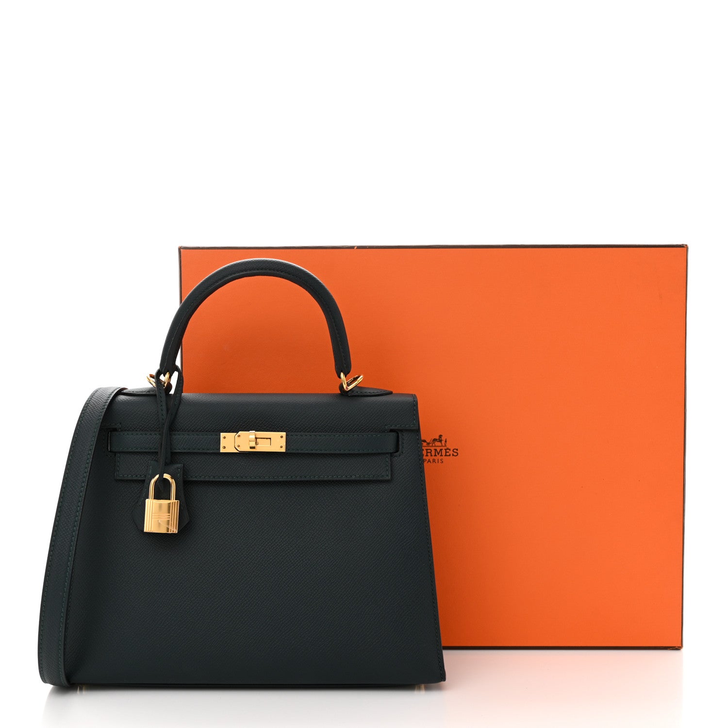 Hermes Epsom Kelly Sellier 25 Vert Cypress 11 of 11