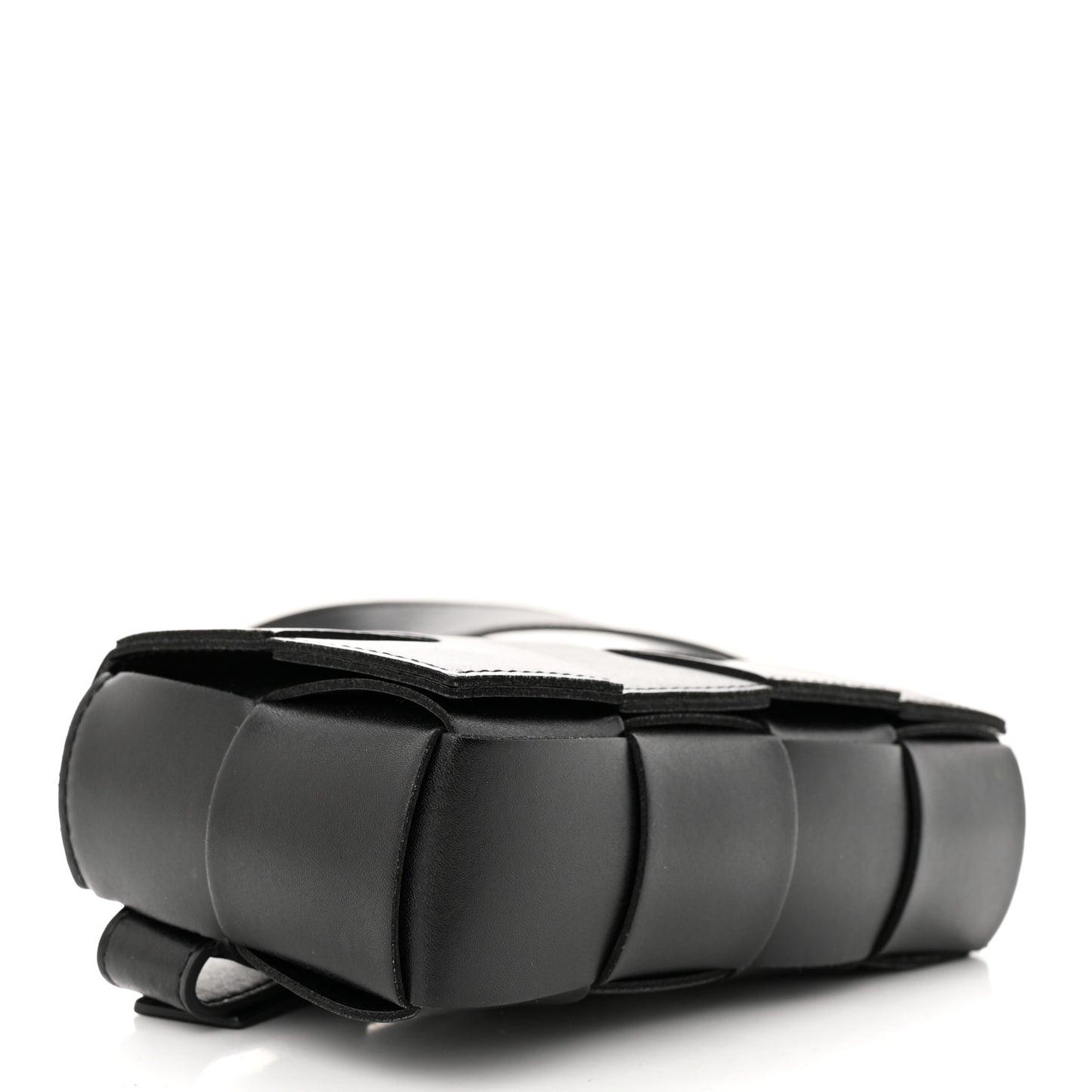 Nappa Maxi Intreccio The Belt Cassette Bag Black