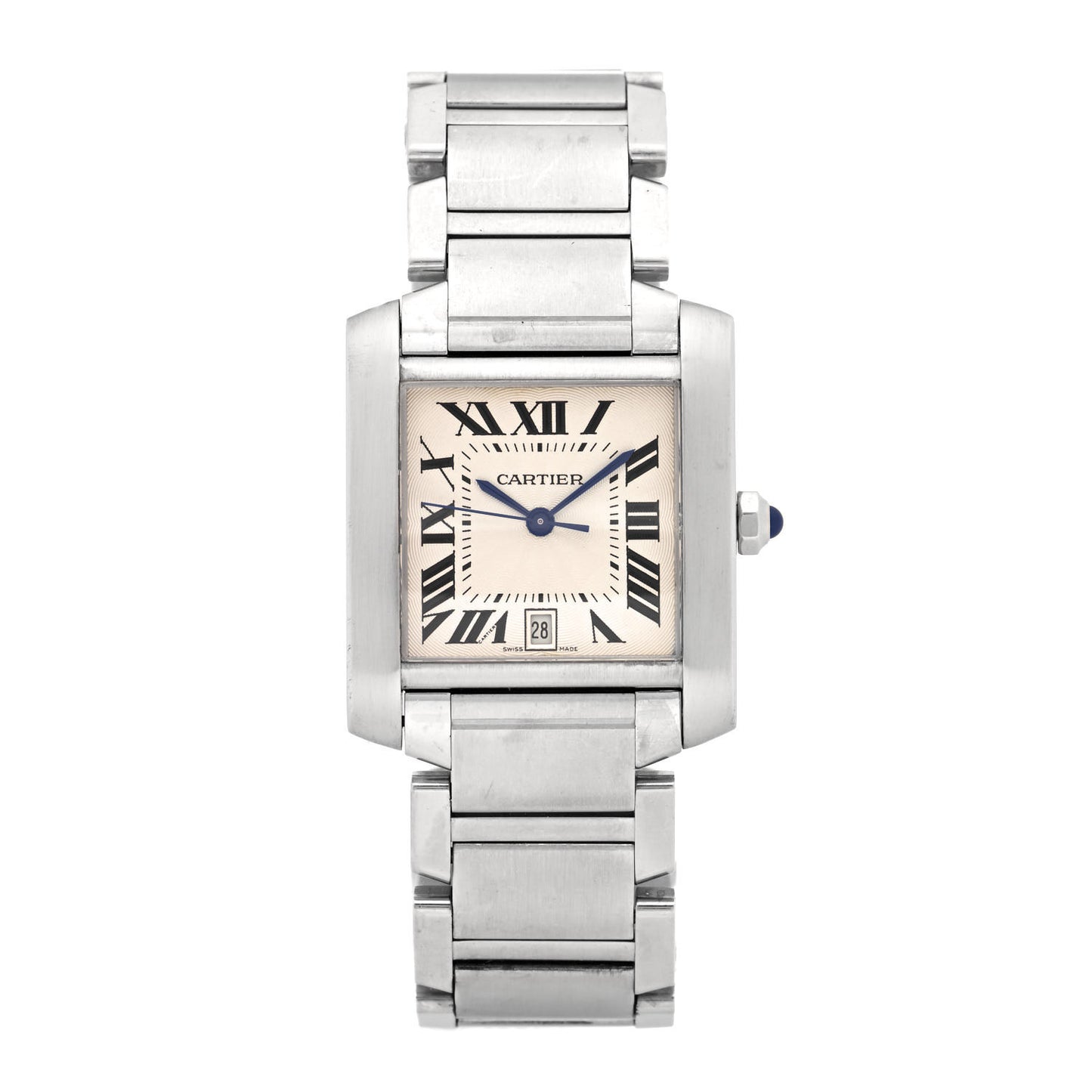 Stainless Steel 28mm Tank Francaise Automatic Watch
