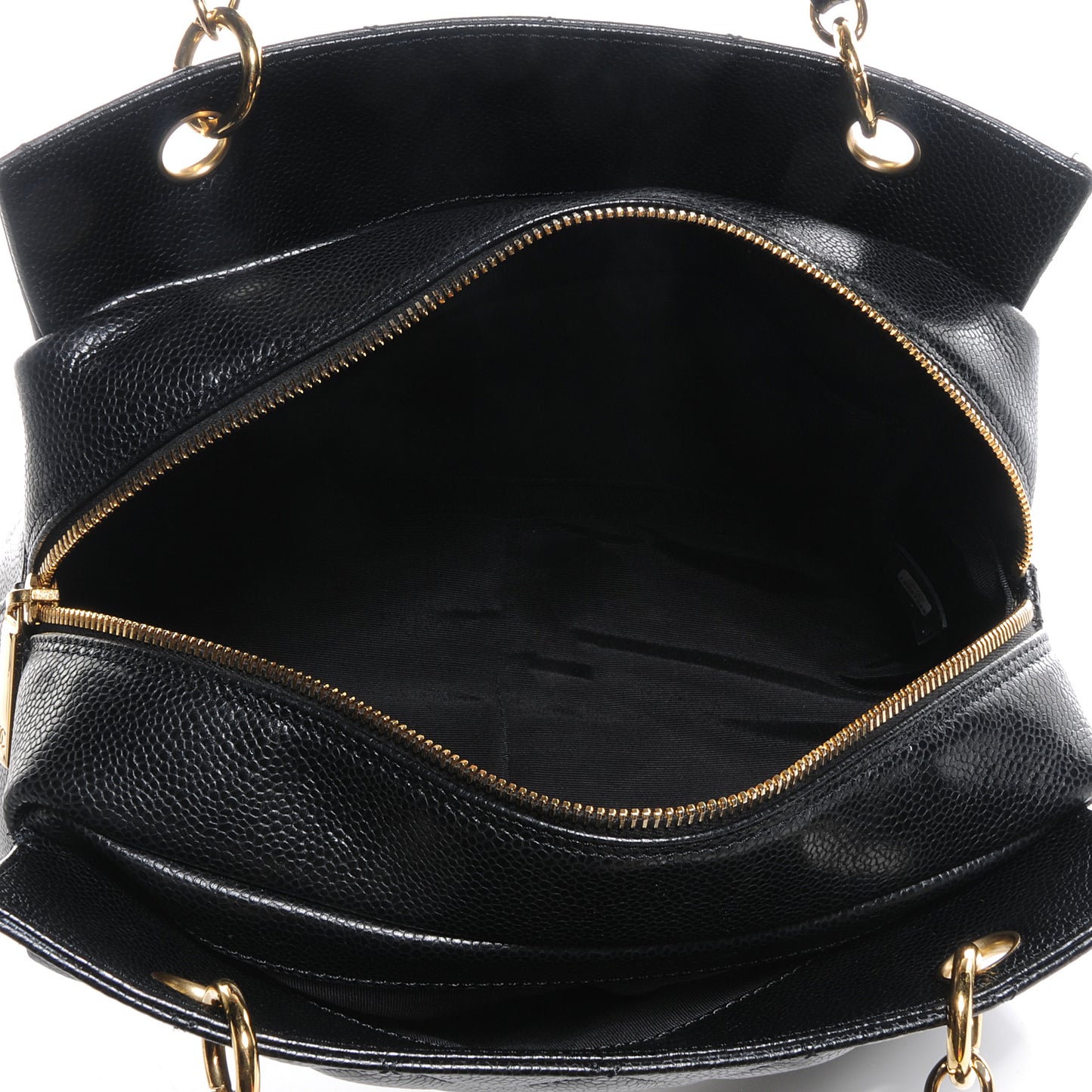 Caviar Quilted Petit Timeless Tote PTT Black
