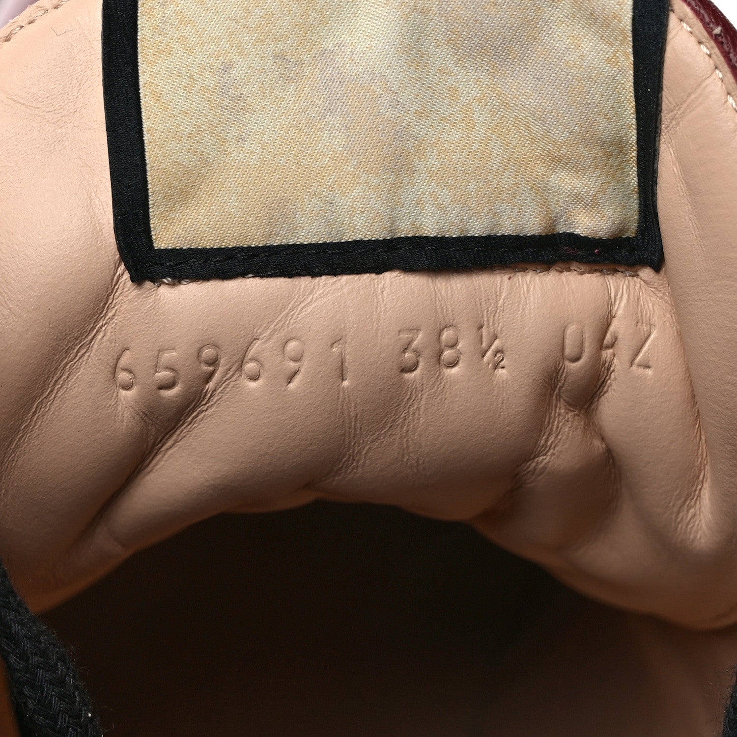 Gucci Magnum Calfskin Nappa Quilted Lace Up Ankle Boots 38.5 Garnet Red 8 of 9