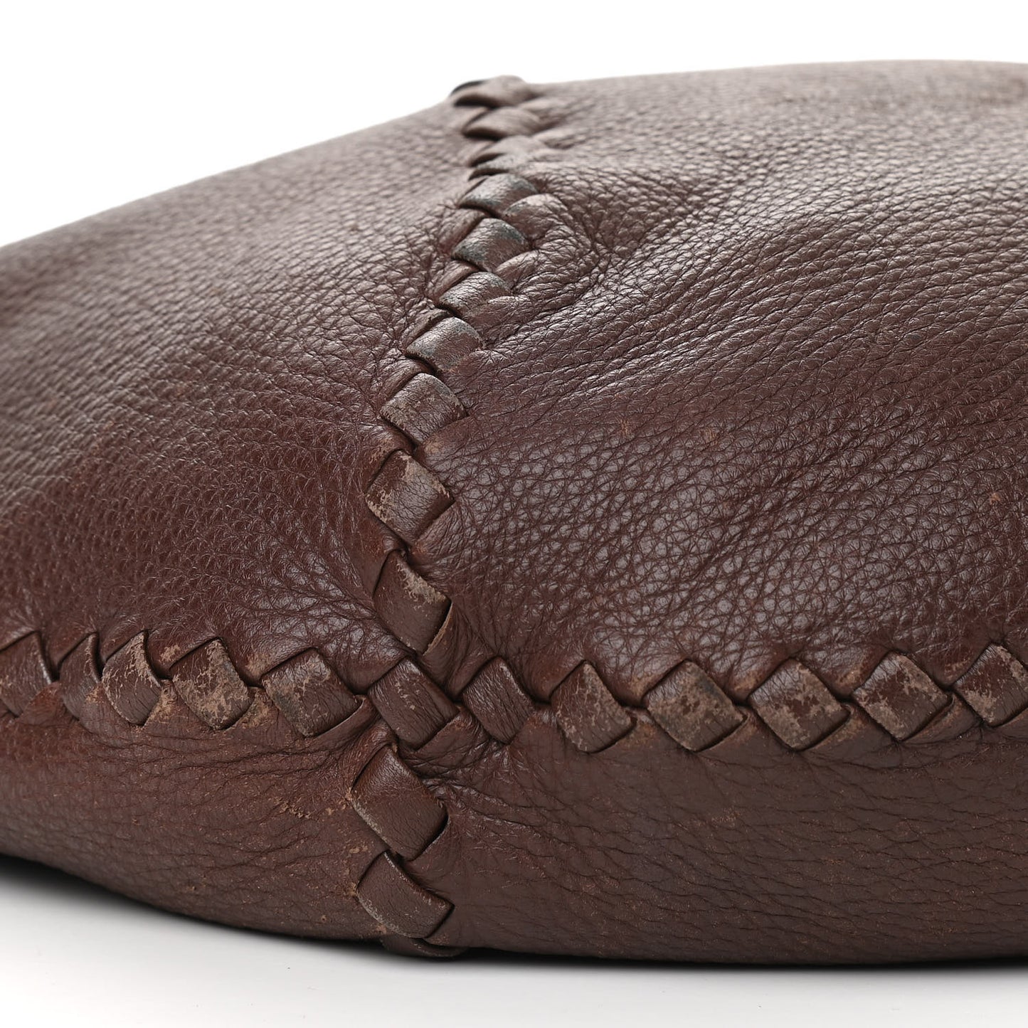Cervo Deerskin Large Hobo Truffle