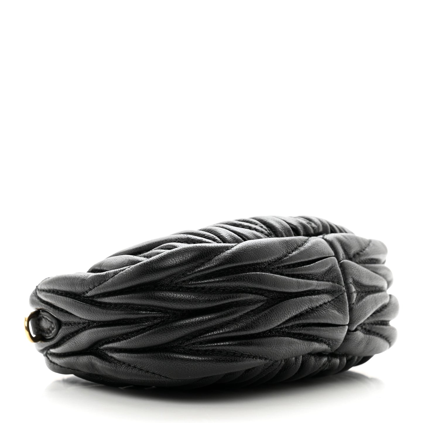 Nappa Matelasse Micro Wander Hobo Black