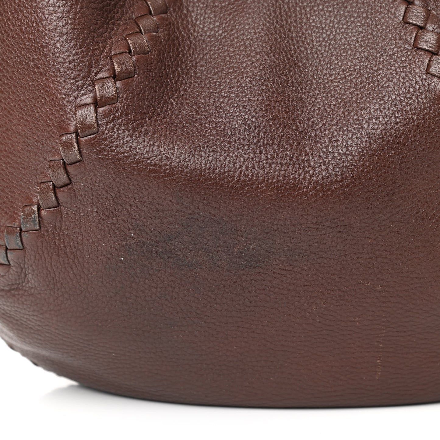 Cervo Deerskin Large Hobo Truffle