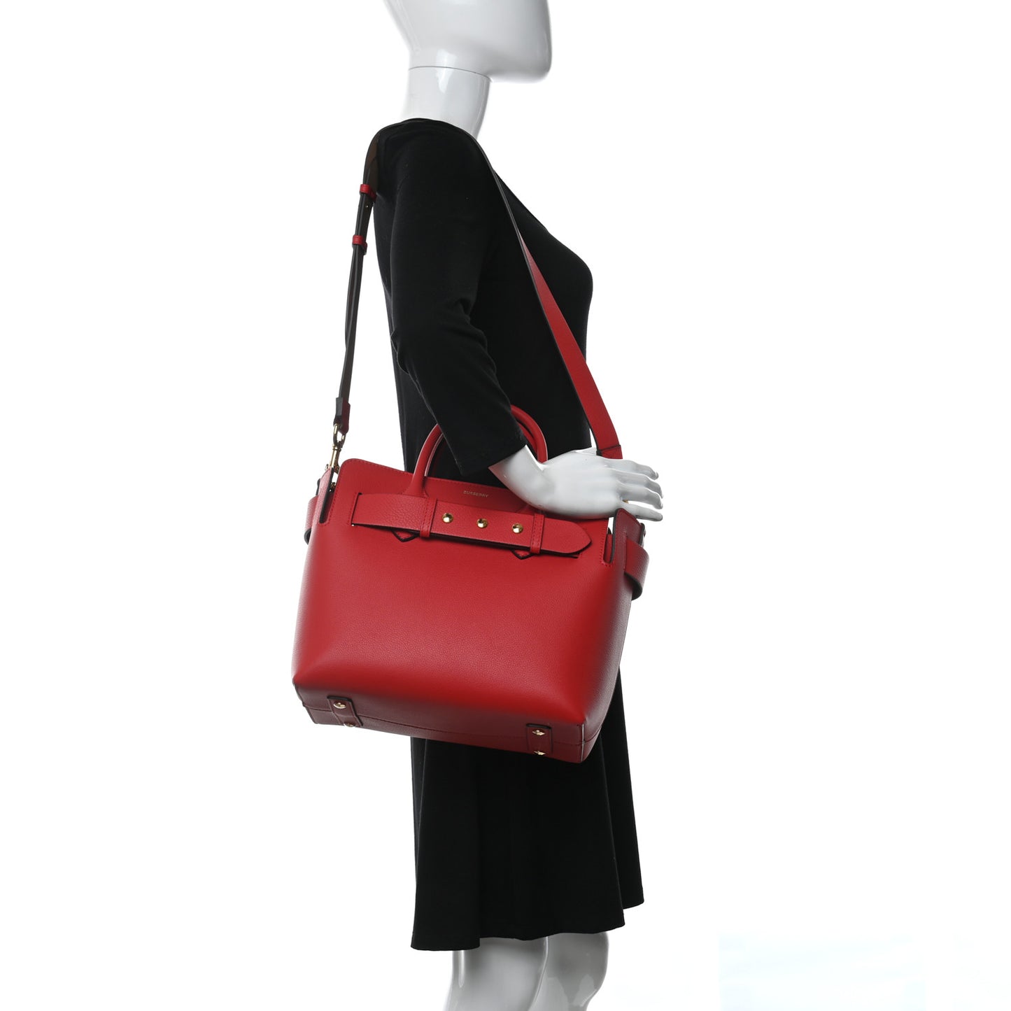 Soft Grain Calfskin Small Belt Bag Marais Bright Military Red