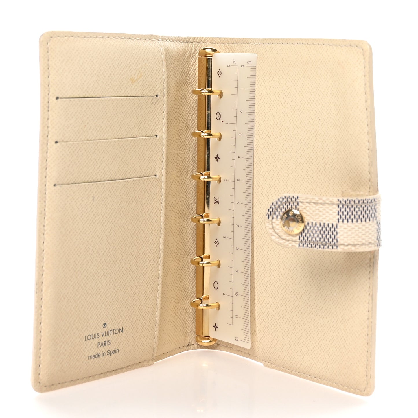 Damier Azur Small Ring Agenda Cover