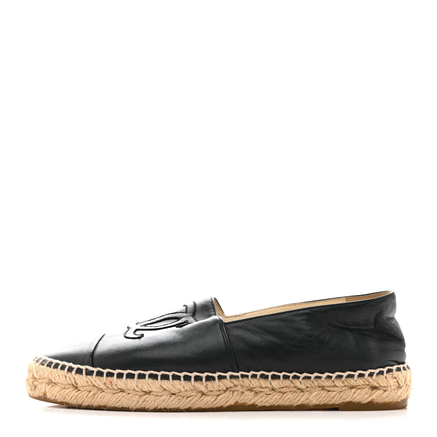 Chanel Lambskin CC Espadrilles 38 Dark Navy 1857841 – FASHIONPHILE