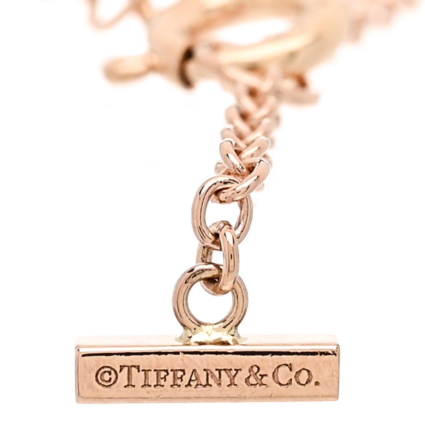 18K Rose Gold T Smile Bracelet