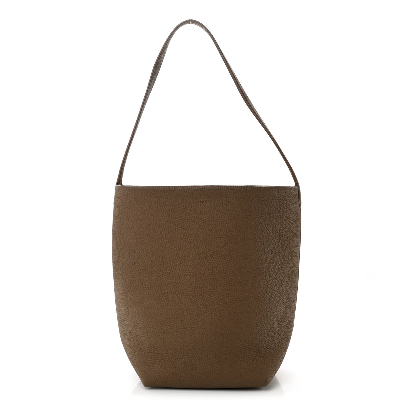 Grained Calfskin Medium N/S Park Tote Taupe