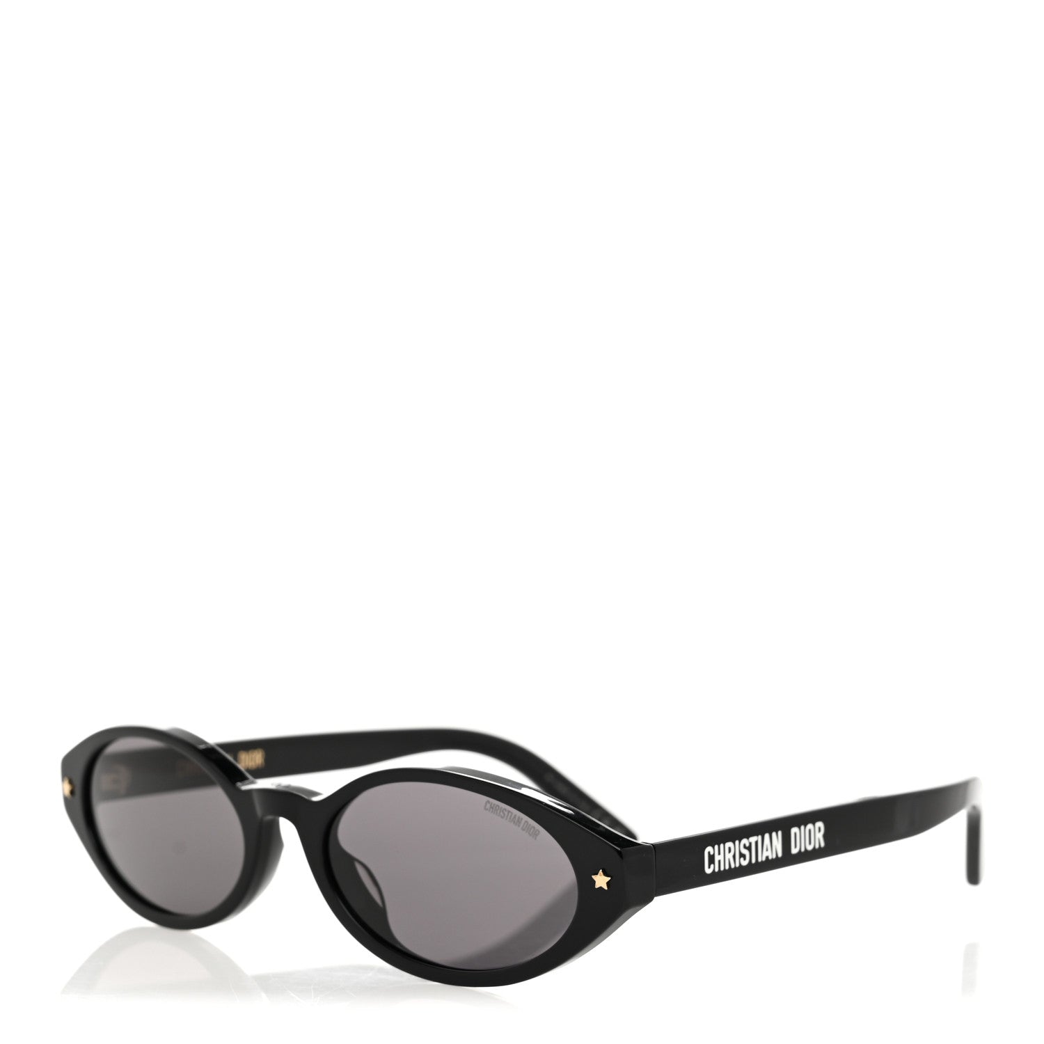 Christian Dior Acetate DiorPacific R1I Oval Sunglasses Black