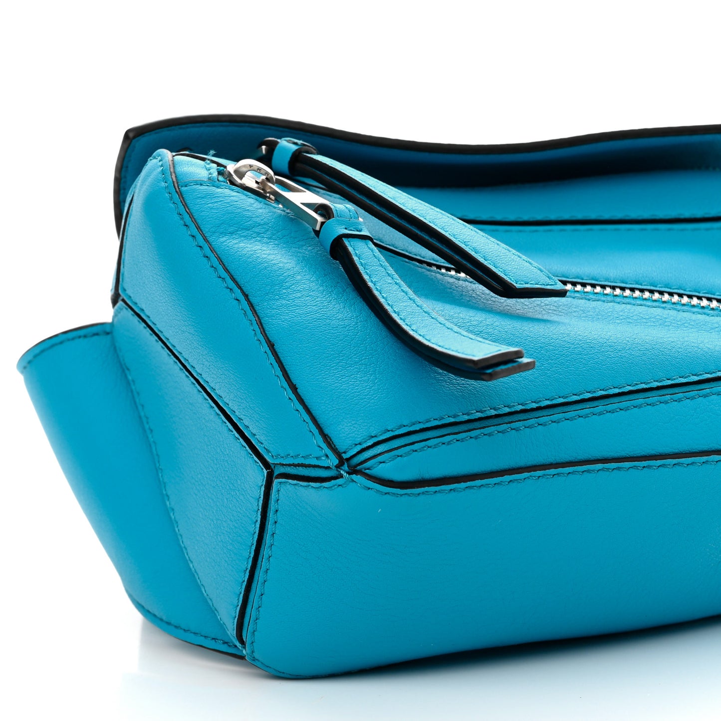 Calfskin Mini Puzzle Bumbag Cyan