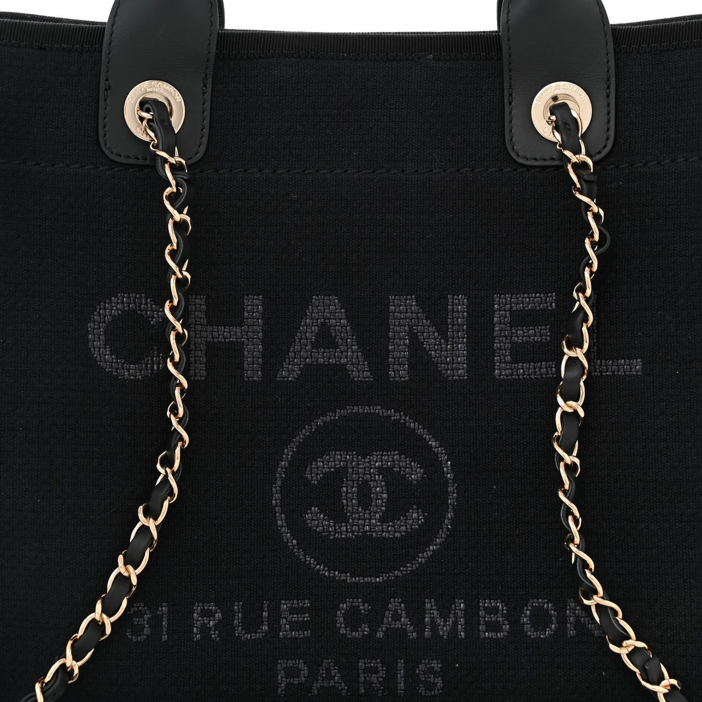 Mixed Fibers Small Deauville Tote Black