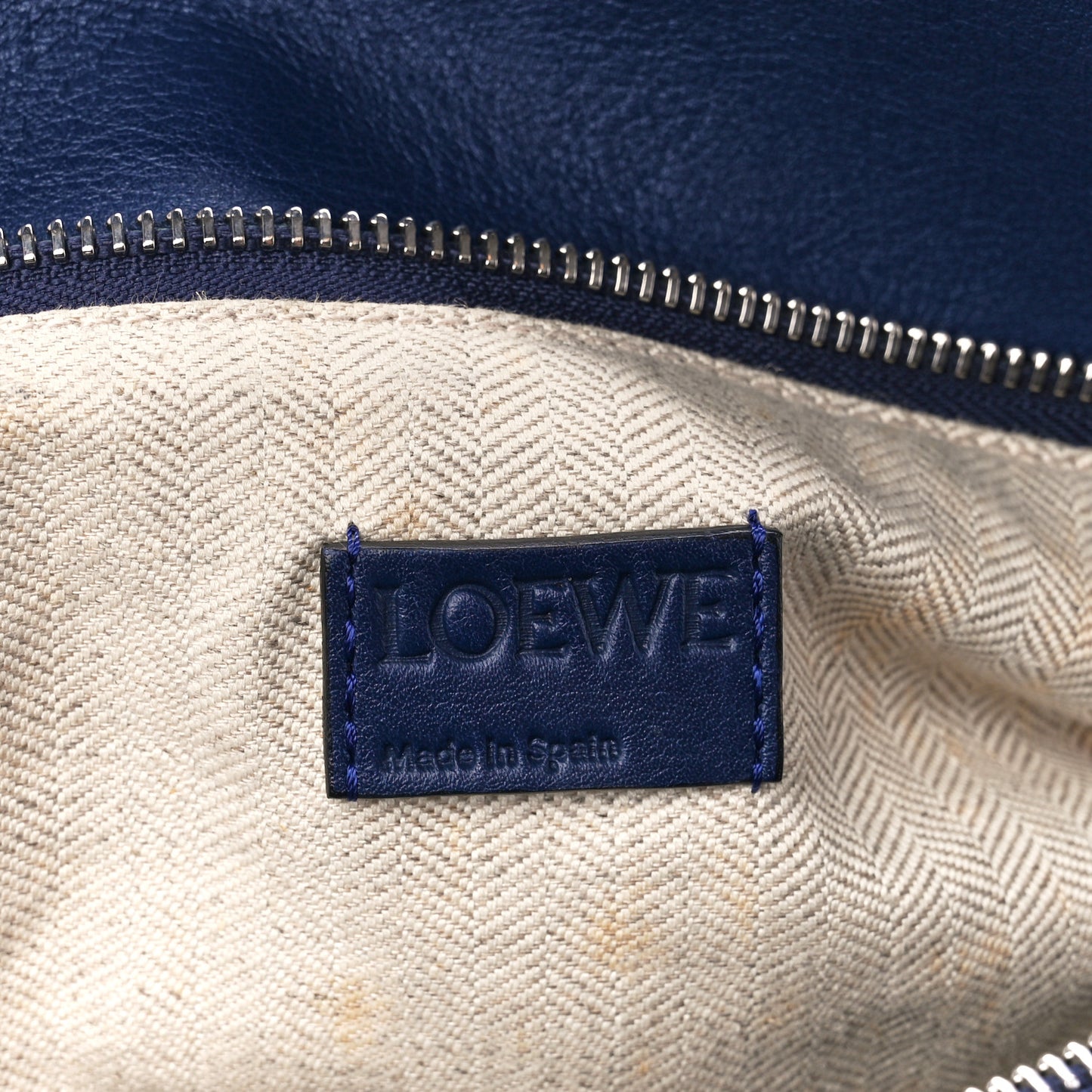Calfskin Medium Puzzle Bag Marine