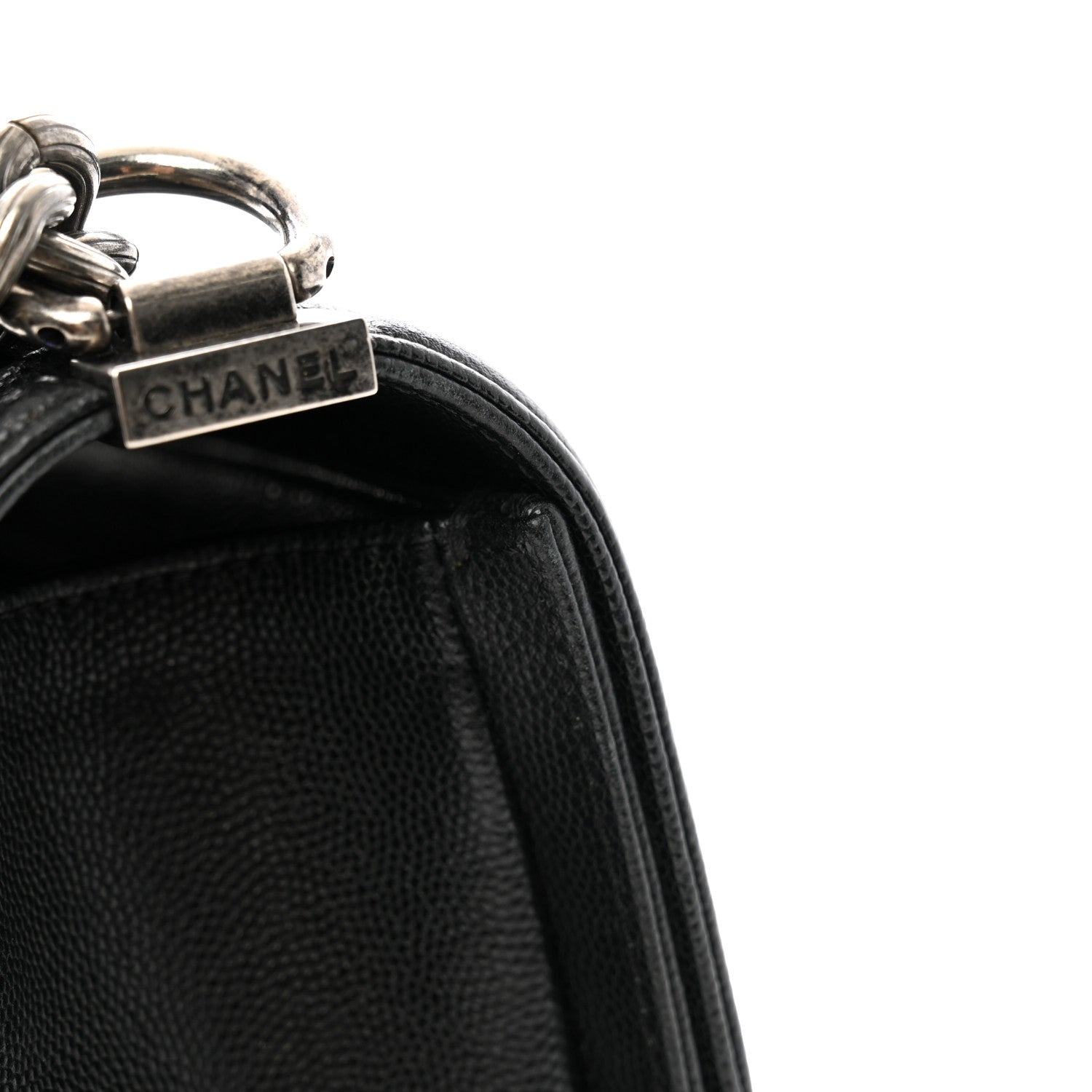 Chanel Caviar Quilted Medium Boy Flap Black 12 of 12
