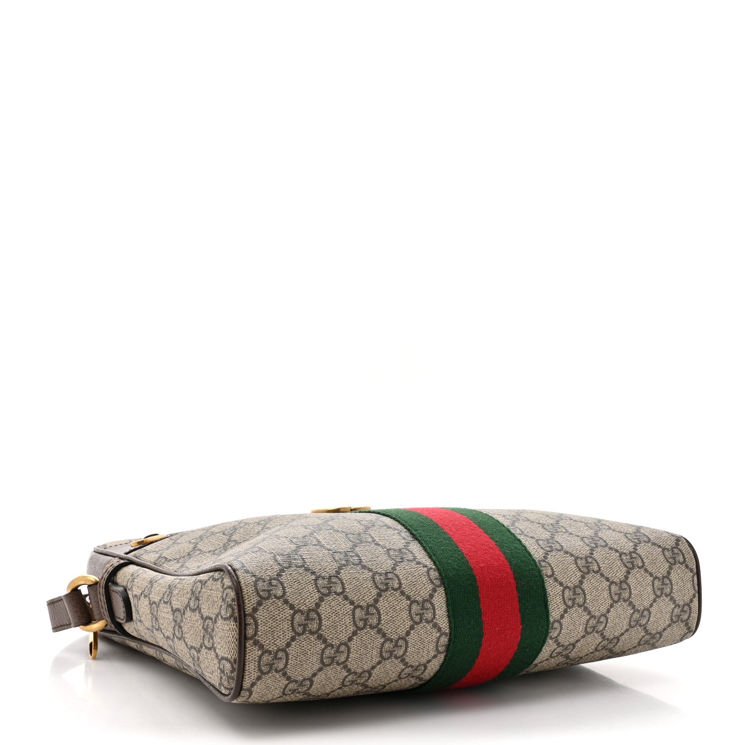 Gucci GG Supreme Monogram Web Medium Ophidia Messenger Bag Brown 4 of 10