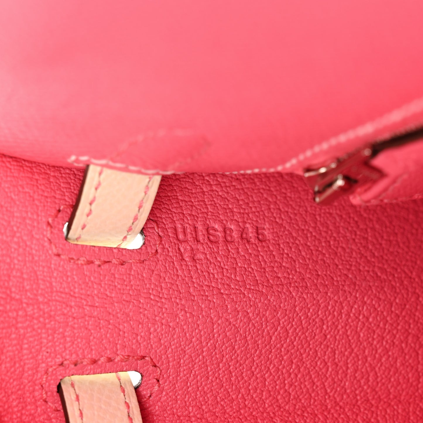 Epsom Bi-Color Horseshoe Kelly Sellier 25 Rose Azalee Craie