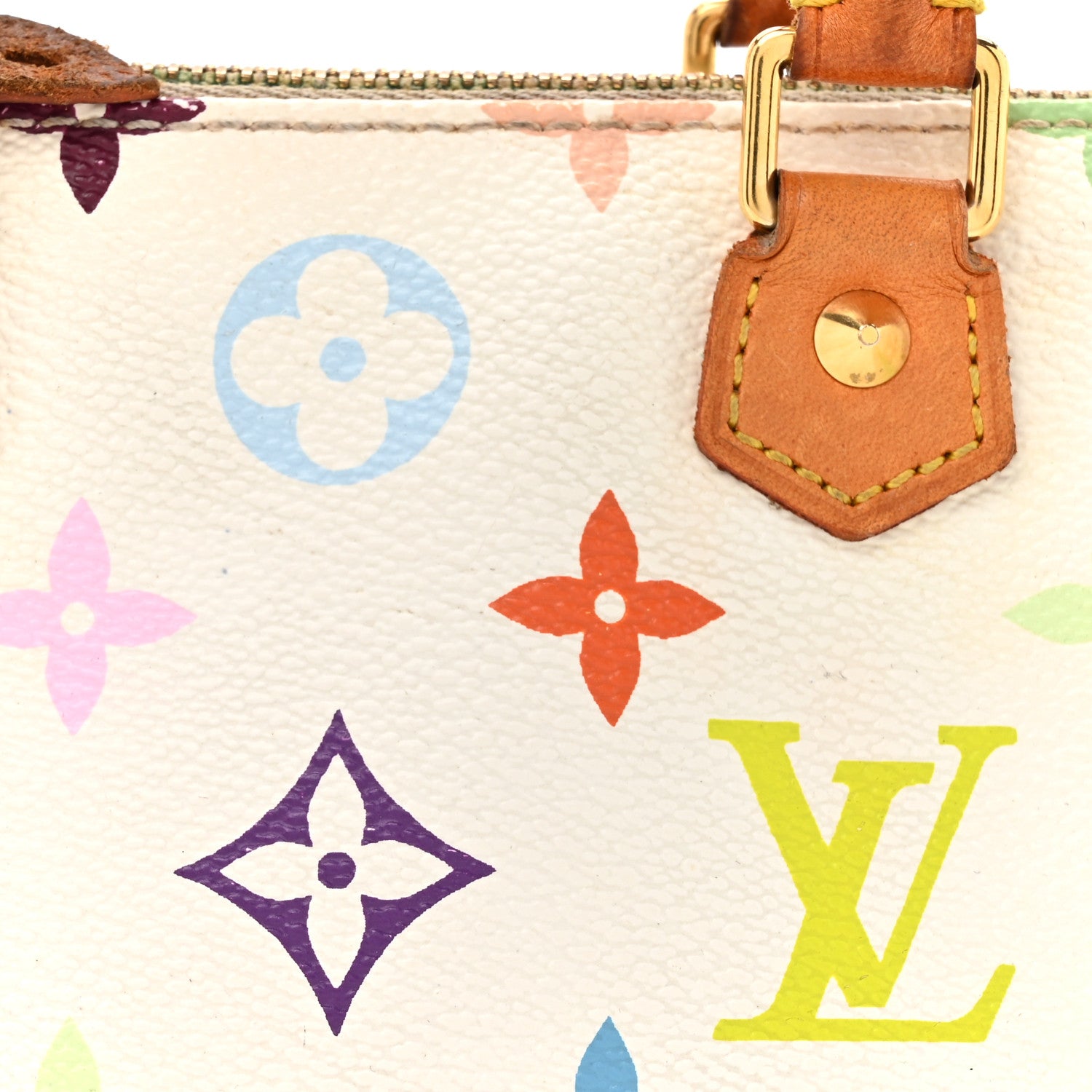 Louis Vuitton Monogram Multicolor Mini Sac HL Speedy White 7 of 19