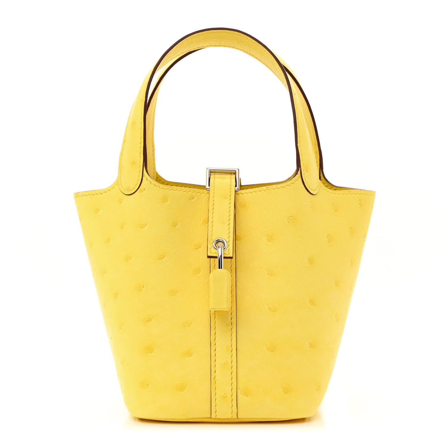 Hermes Ostrich Micro Picotin Lock Jaune Citron 1595258 – FASHIONPHILE