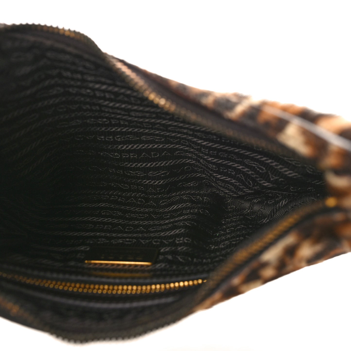 Cavallino Leopard Print Shoulder Bag Avorio