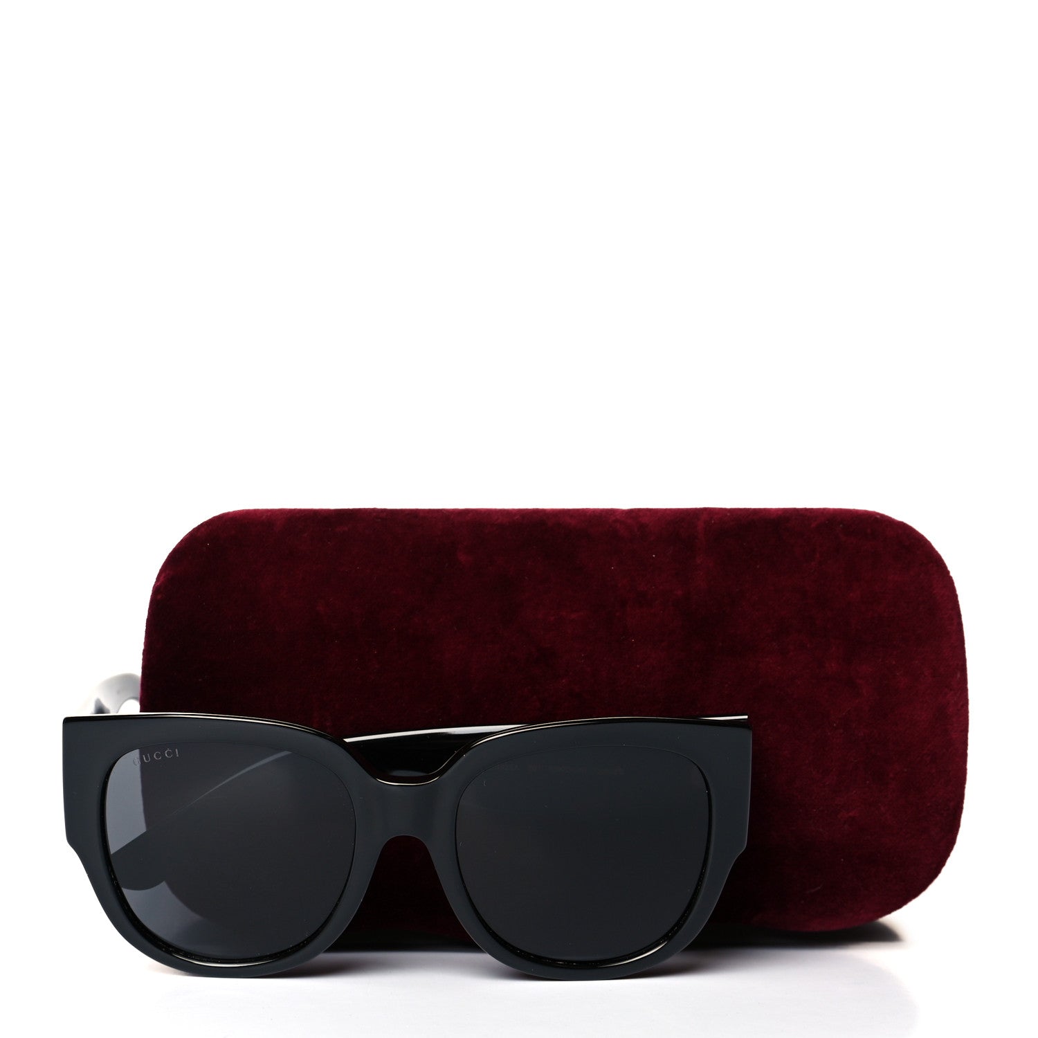 Gucci Acetate Square Frame Sunglasses GG0142SA Black 8 of 8