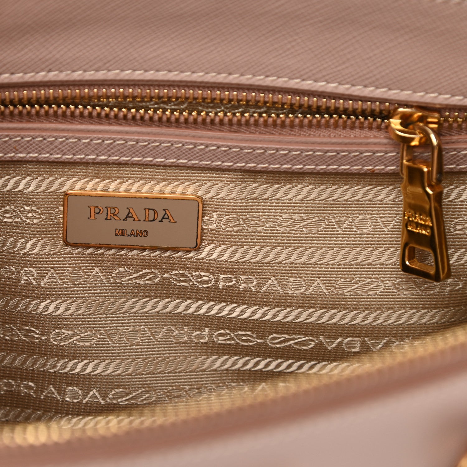Prada Saffiano Small Galleria Double Zip Tote Cammeo 8 of 19